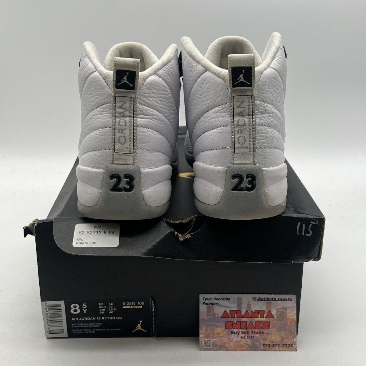 Jordan Brand Air Jordan 12 wolf grey Size US 8.5 / EU 41-42 - 3 Thumbnail