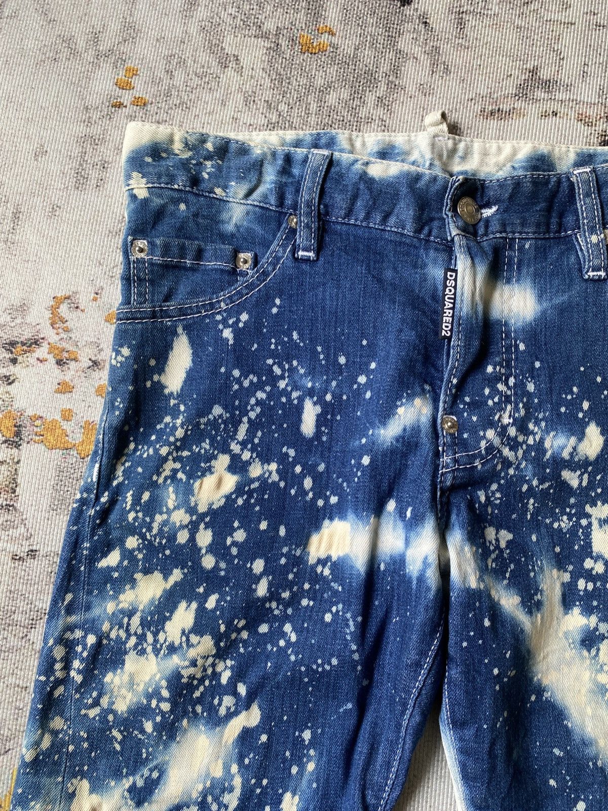 Dsquared2 Snow Acid Wash Strechable Jeans
