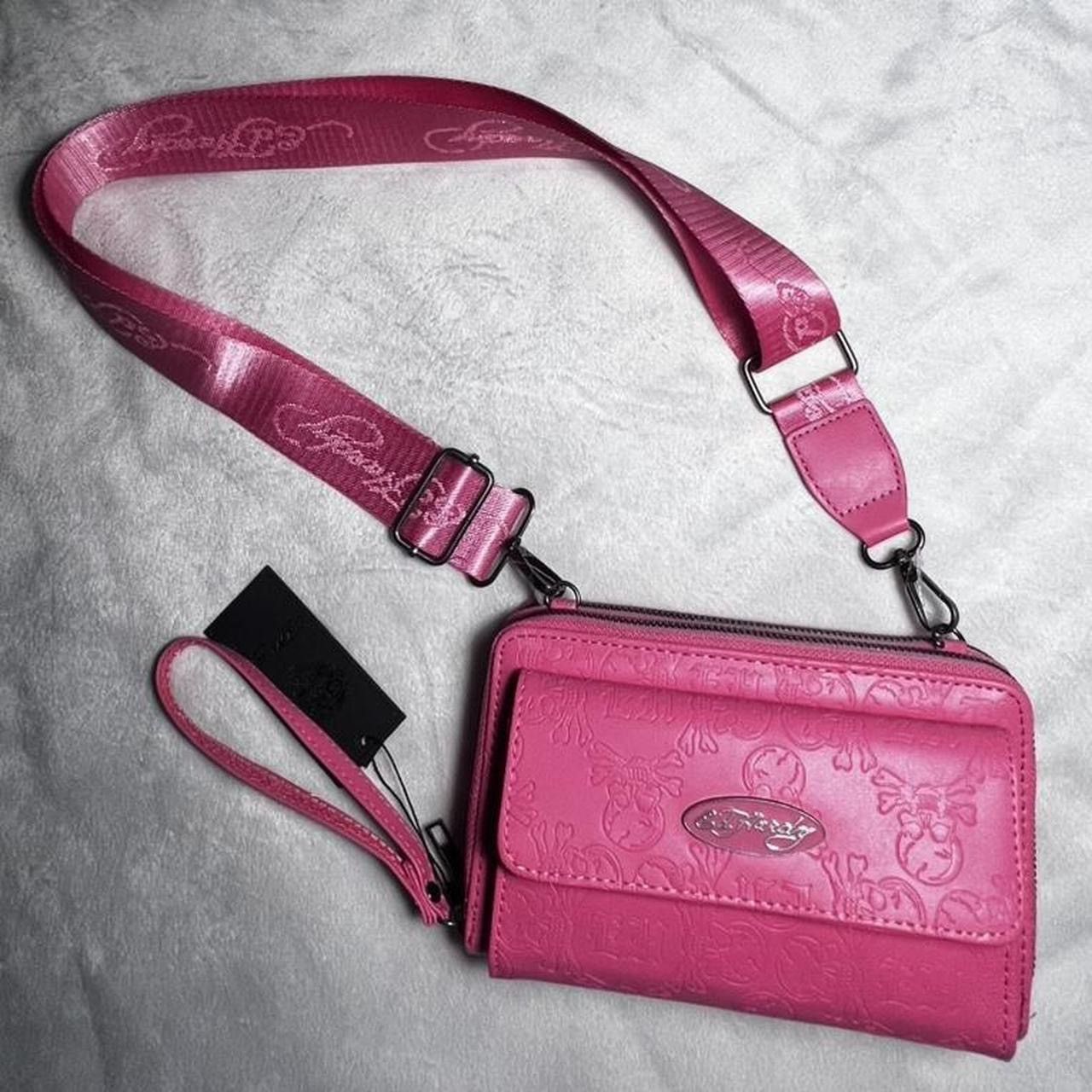 Ed Hardy Ed Hardy Pink Crossbody with Skull Imprint Size ONE SIZE - 1 Thumbnail