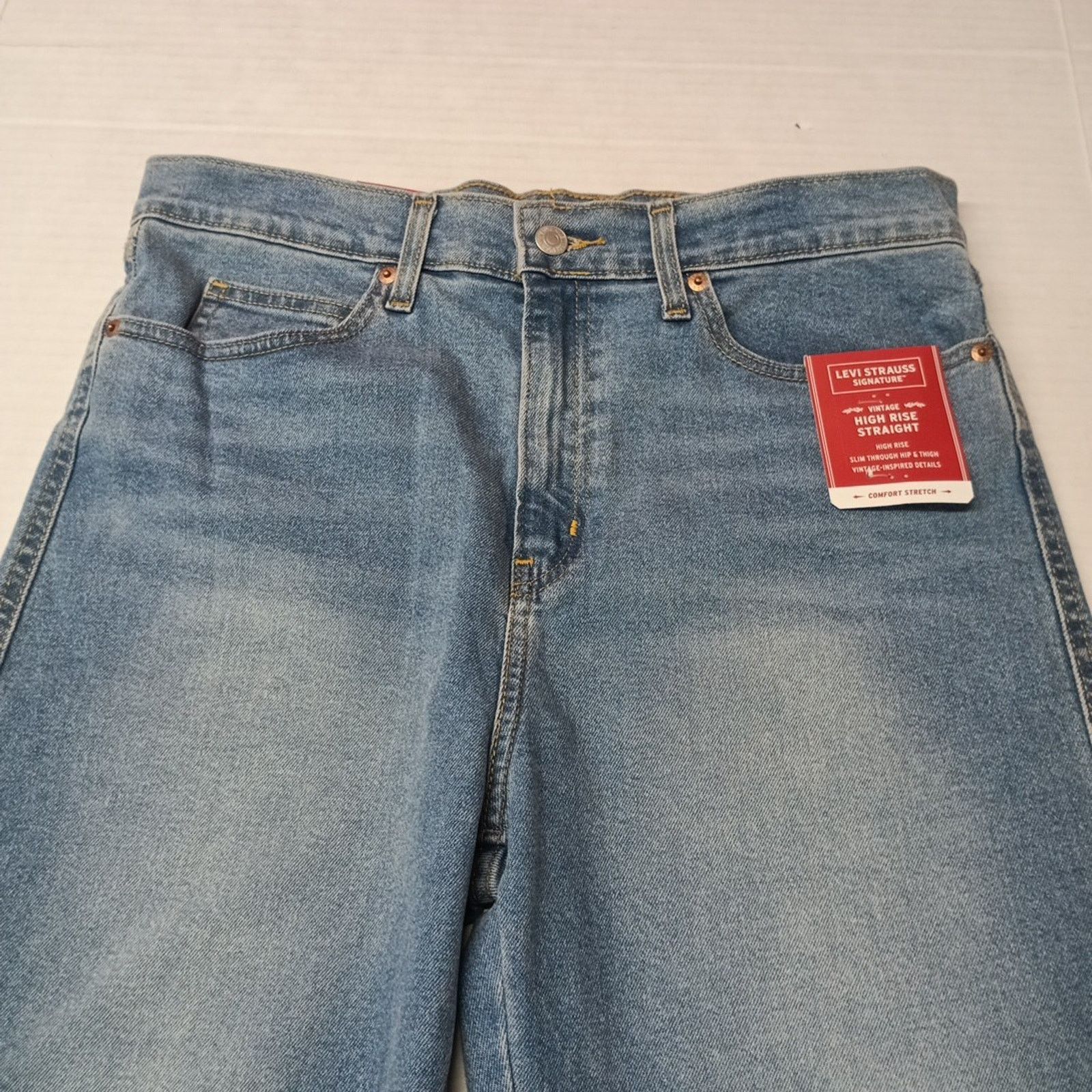 Levi's Levi Strauss Women’s Straight Jeans 10 30x27 Blue High Rise Size 32" / US 10 / IT 46 - 5 Thumbnail