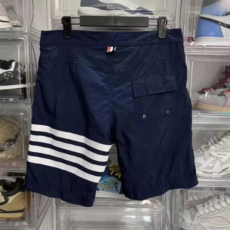 Thom Browne Thom Browne Size 2 Four-bar waterproof shorts 2506-Nextarr Size US 29 - 2 Thumbnail
