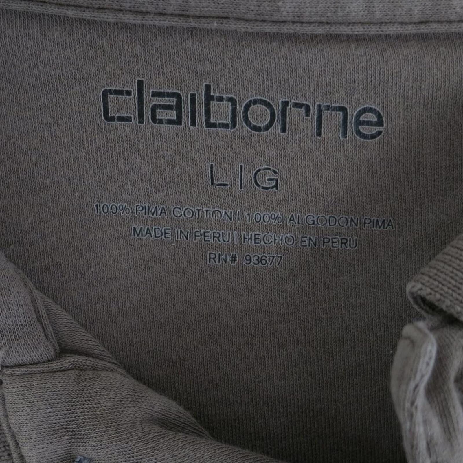 Liz Claiborne Claiborne Men's Taupe Pima Cotton Polo Shirt Size L Size US L / EU 52-54 / 3 - 2 Thumbnail