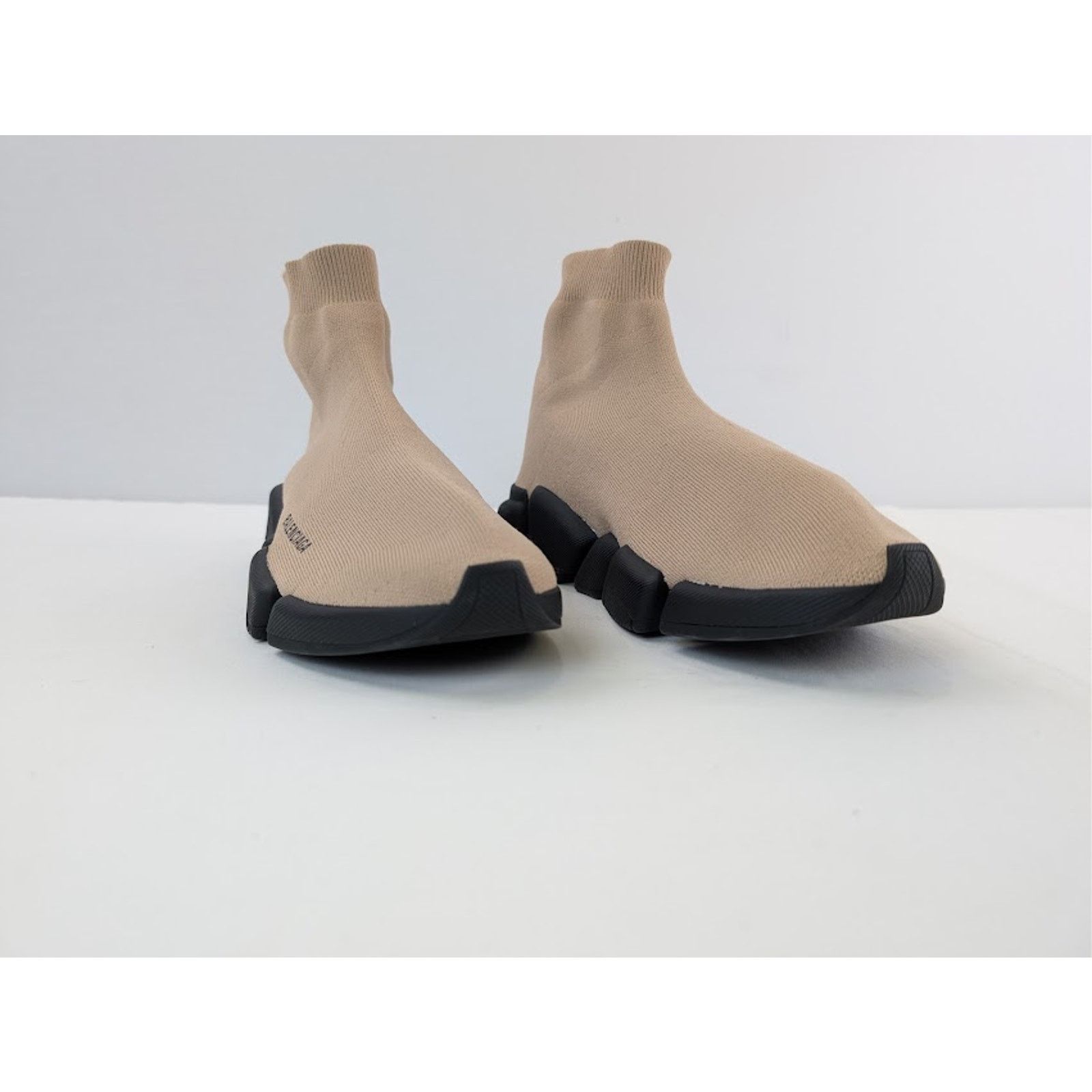 Balenciaga o1rshd1 Q:2 / Speed 2.0 LT Recycled Knit Sneaker in Beige Size US 10 / EU 43 - 5 Thumbnail