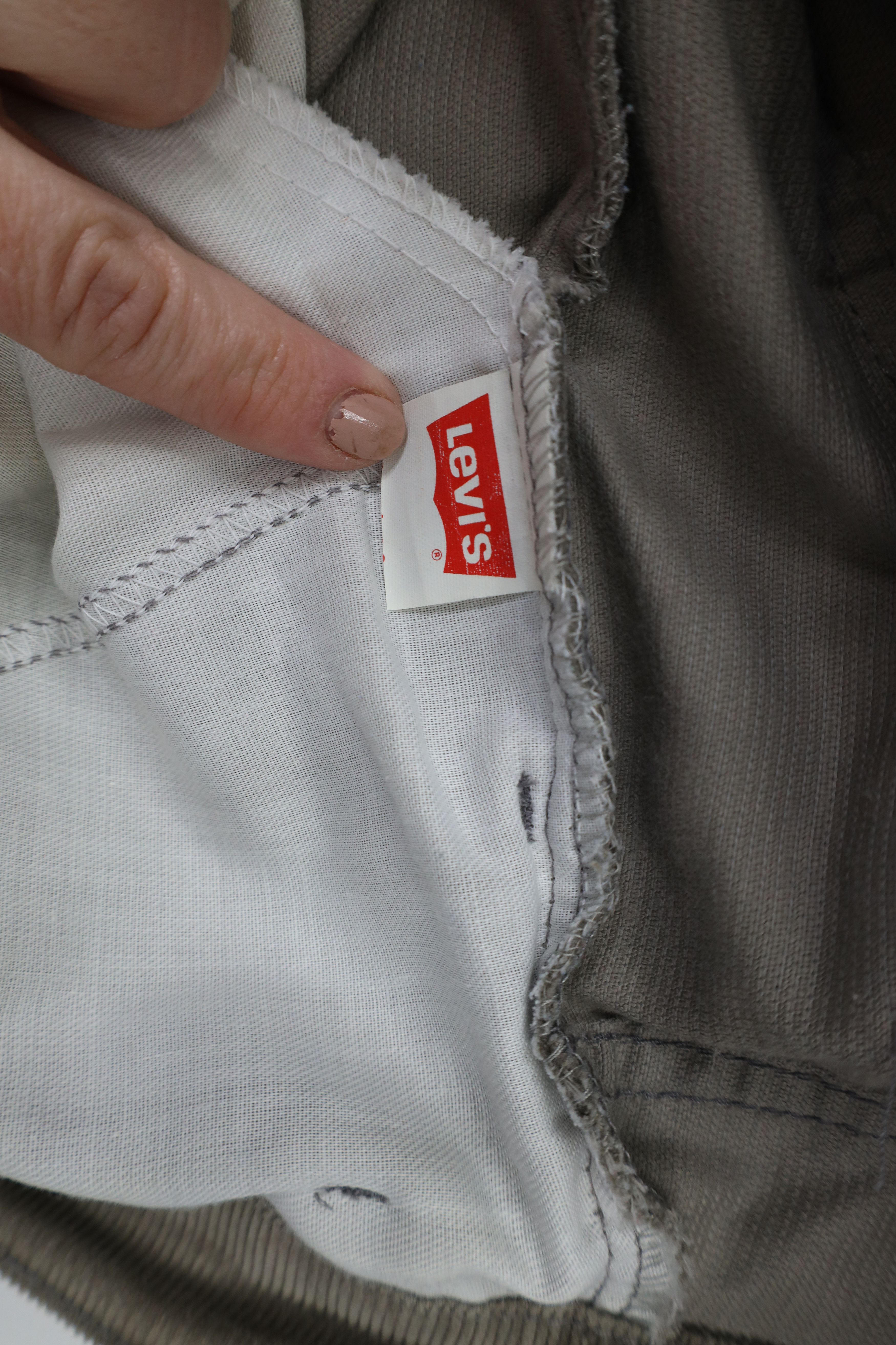 Levi's × Vintage Vintage 80s Levis Flared Corduroy Chino Pants Gray USA Size US 34 / EU 50 - 8 Thumbnail