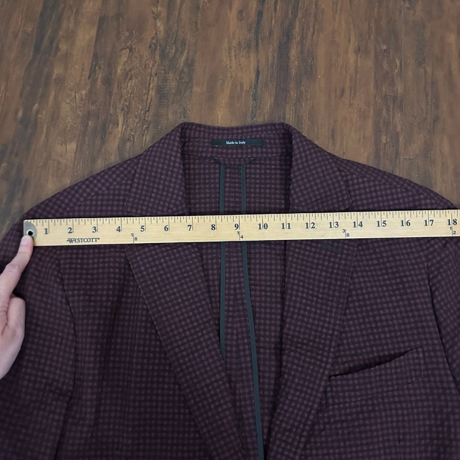 Ermenegildo Zegna ERMENEGILDO ZEGNA Seersucker Blazer Unlined Wool Silk Size 52R - 12 Thumbnail