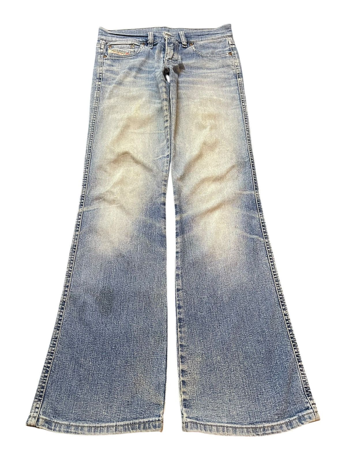Diesel Vintage Diesel Industry Mud Wash Faded Style Wide Leg Jeans Size US 28 / EU 44 - 1 Thumbnail