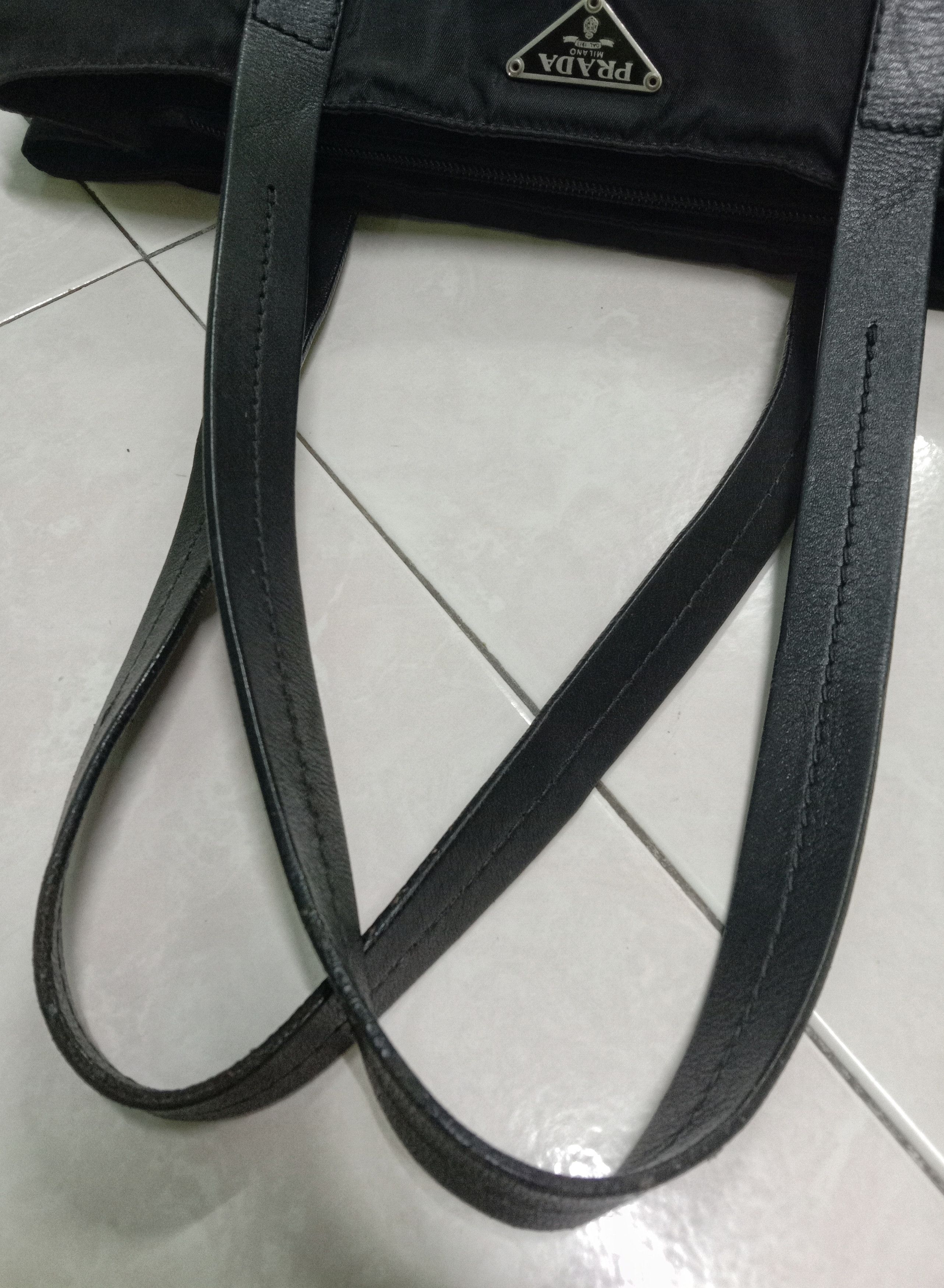 Prada Authentic Prada Nylon Leather Strap Bag Size ONE SIZE - 11 Thumbnail