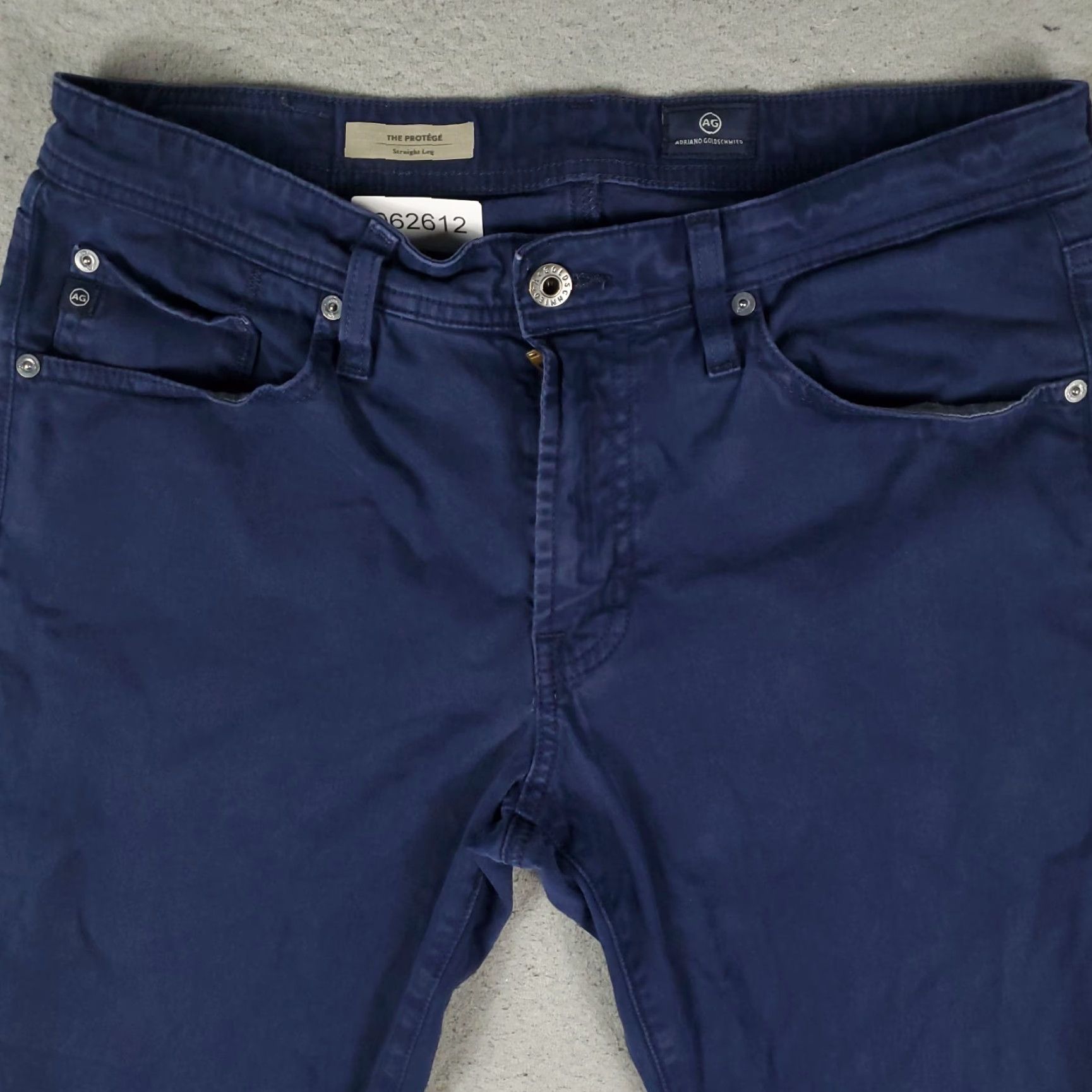 Vintage VINTAGE AG Adriano Goldschmied Men's Jeans 31x28 Blue Straight Leg Cotton Regular Fit American Classic Size US 31 - 2 Thumbnail