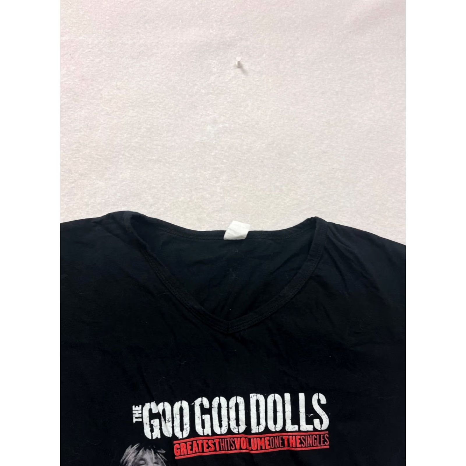 Vintage Goo Goo Dolls Womens XL T-Shirt Black Graphic Shirt V-Neck Short Sleeve Womens XL Size XL / US 12-14 / IT 48-50 - 6 Thumbnail