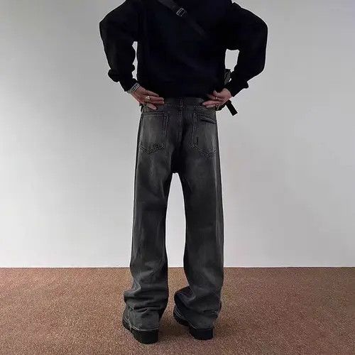 Japanese Brand Chisato x Hara Washed Black Ripped Loose Hip Hop Jeans Size US 30 / EU 46 - 4 Thumbnail