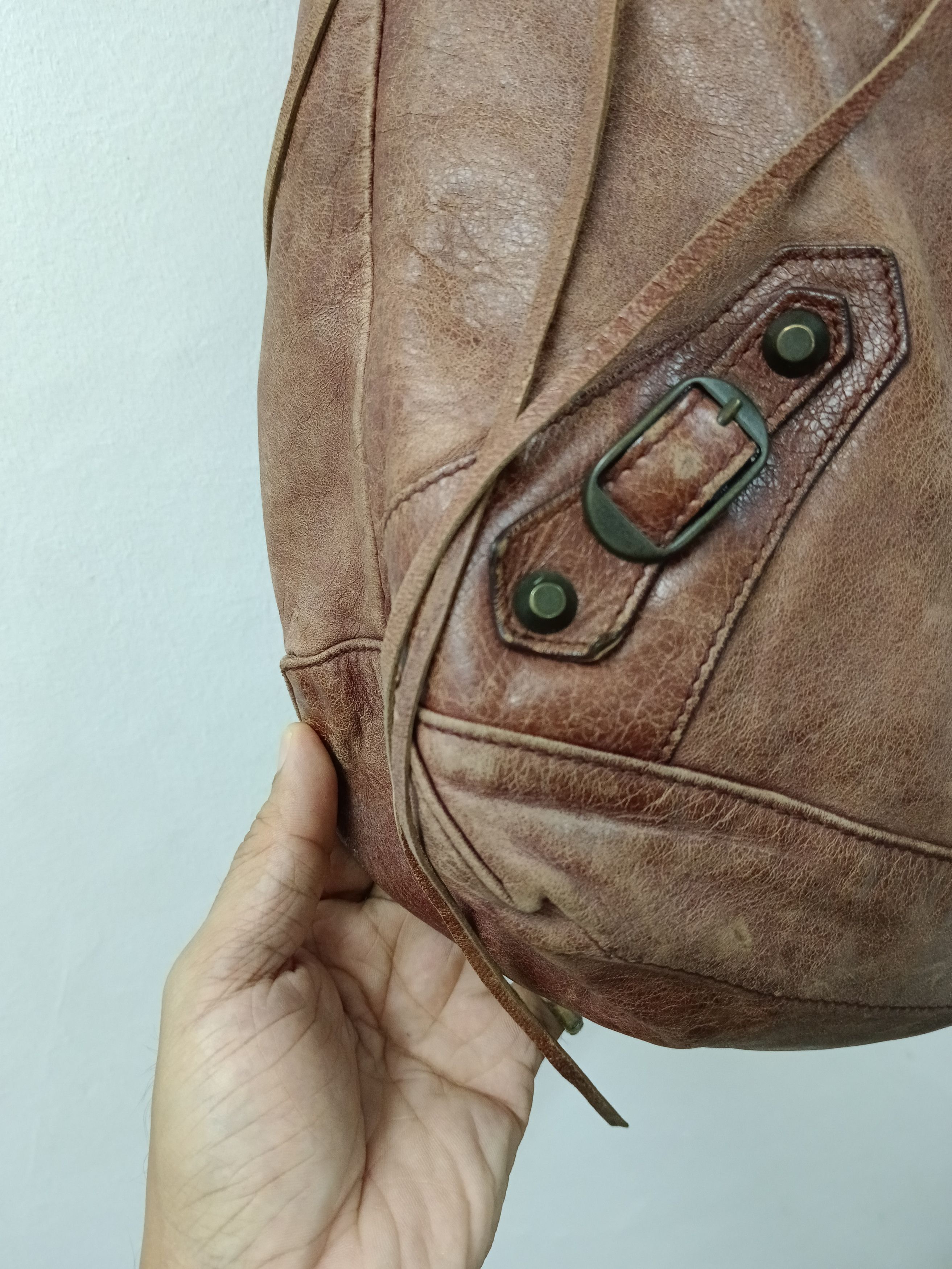 Balenciaga Balenciaga Motocross Classic Day Hobo Bag Size ONE SIZE - 8 Thumbnail