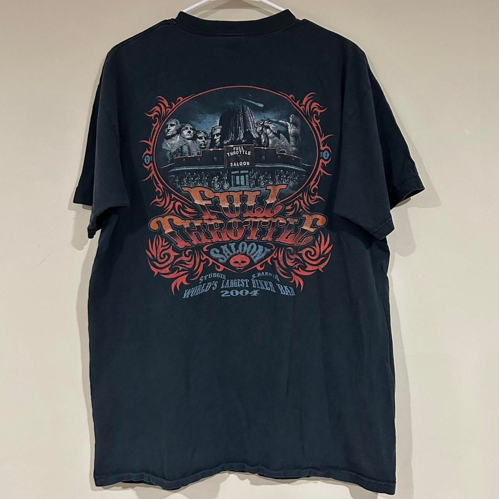 Anvil Vintage 2004 Sturgis Full Throttle Saloon South Dakota Shirt Size US L / EU 52-54 / 3 - 1 Thumbnail