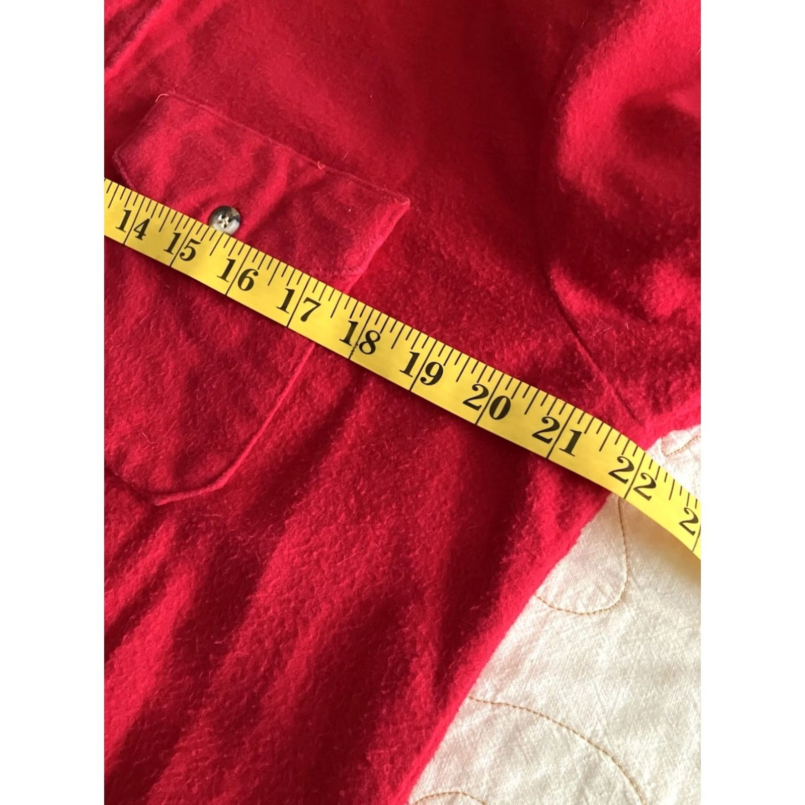 Vintage VINTAGE Fieldmaster Shirt Men's M Medium Solid Red Flannel Button Down Soft Size US M / EU 48-50 / 2 - 4 Thumbnail