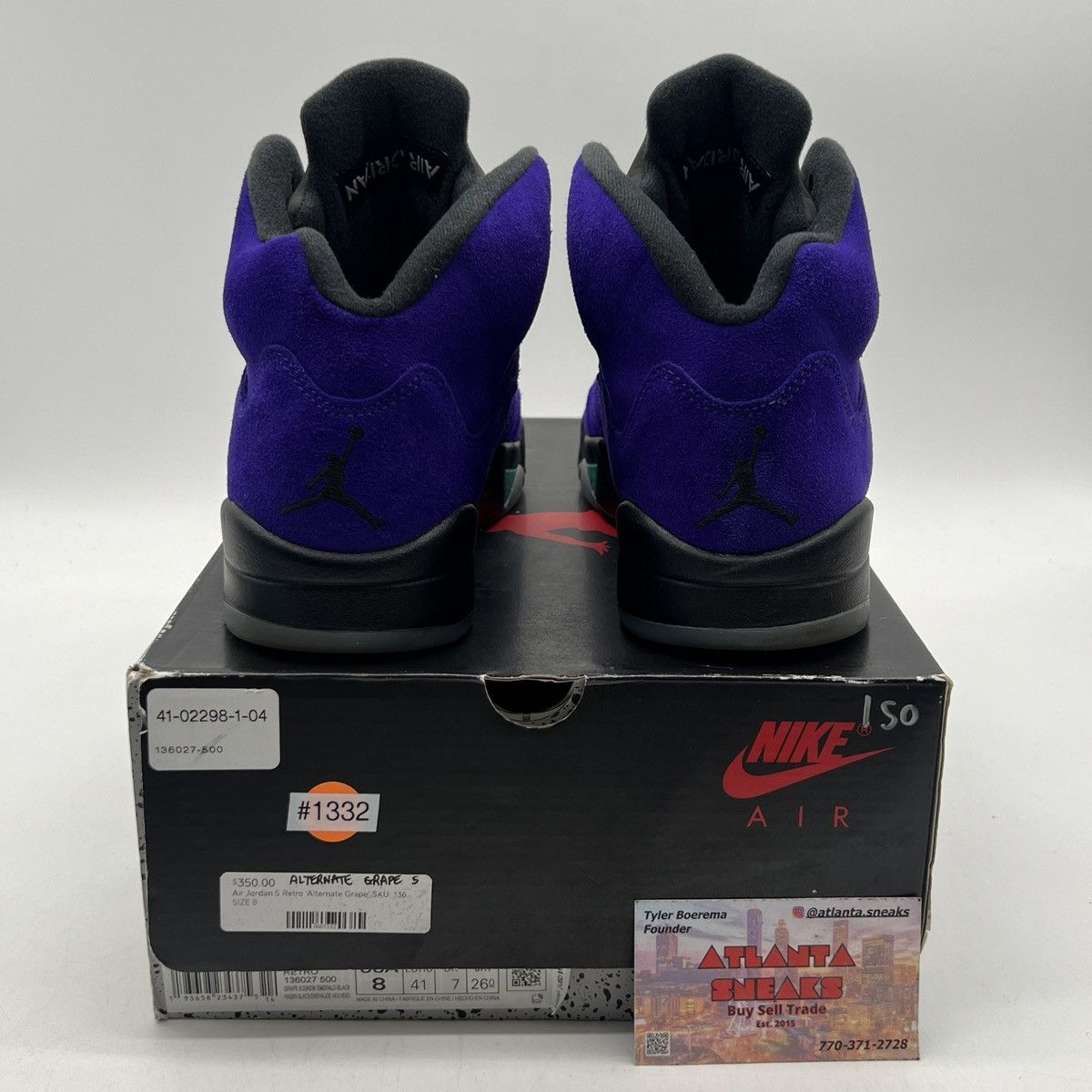 Jordan Brand Air Jordan 5 Alternate grape Size US 8 / EU 41 - 3 Thumbnail