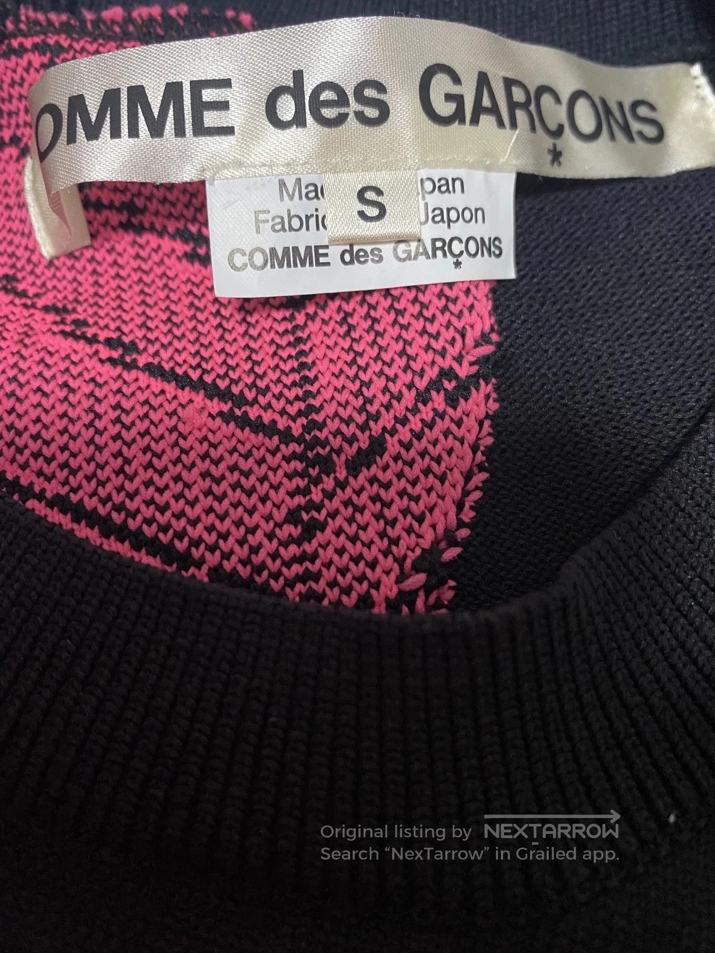 Comme des Garcons CDG Leaf Pattern Knit Vest. Size M / US 6-8 / IT 42-44 - 4 Thumbnail