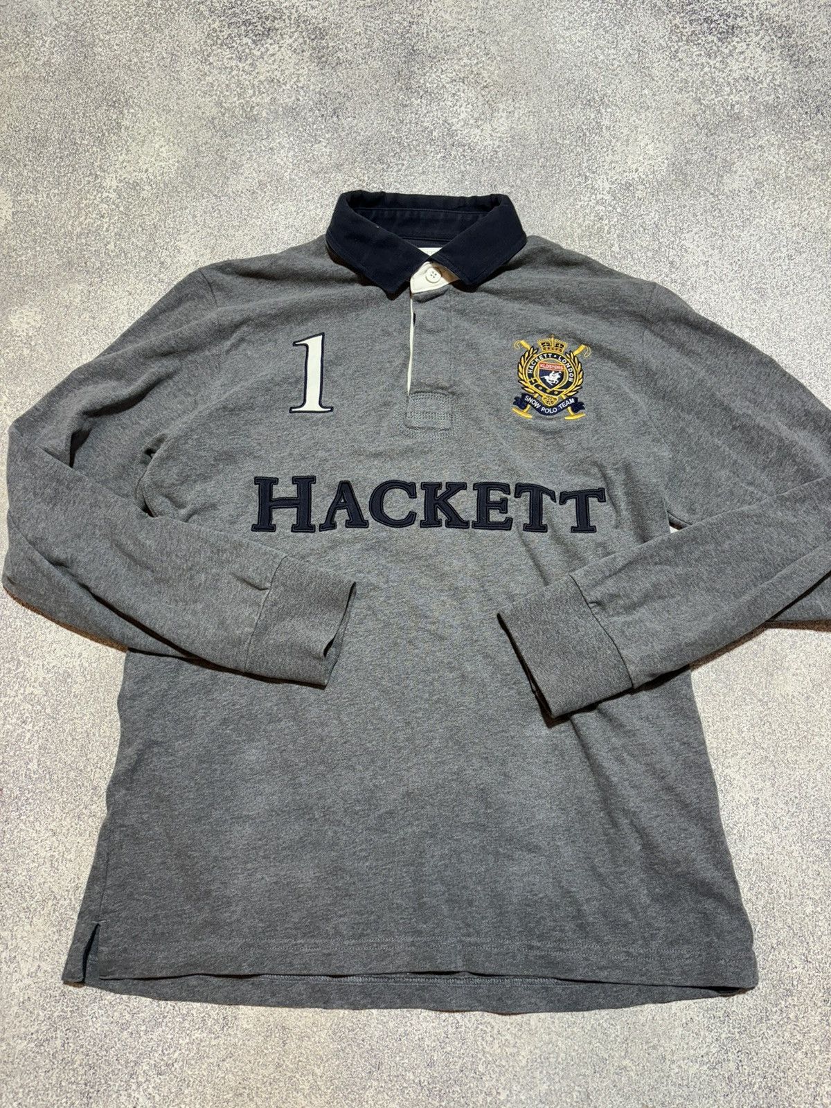 Hackett Hackett Klosters Snow Polo Rugby Shirt Meduim Size US L / EU 52-54 / 3 - 5 Thumbnail