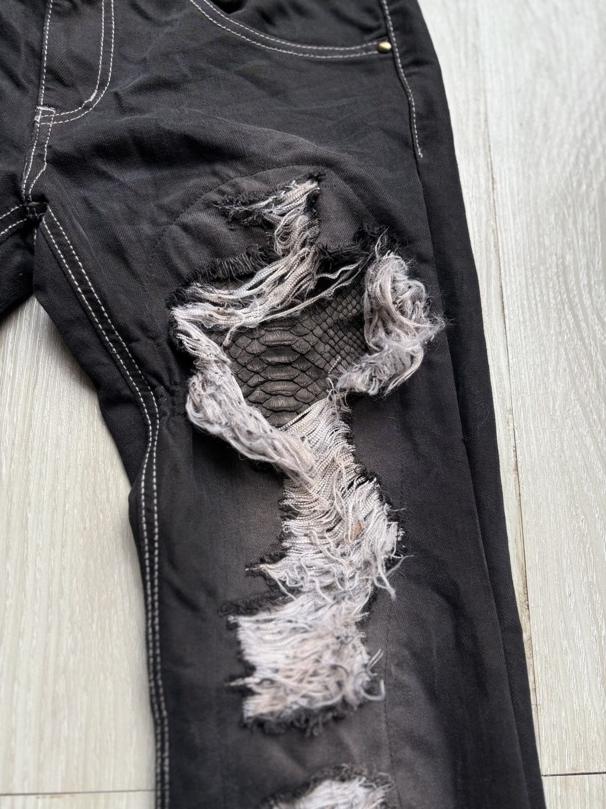 semanticdesign SEMANTIC DESIGN lace-up jeans Size US 29 - 2 Thumbnail