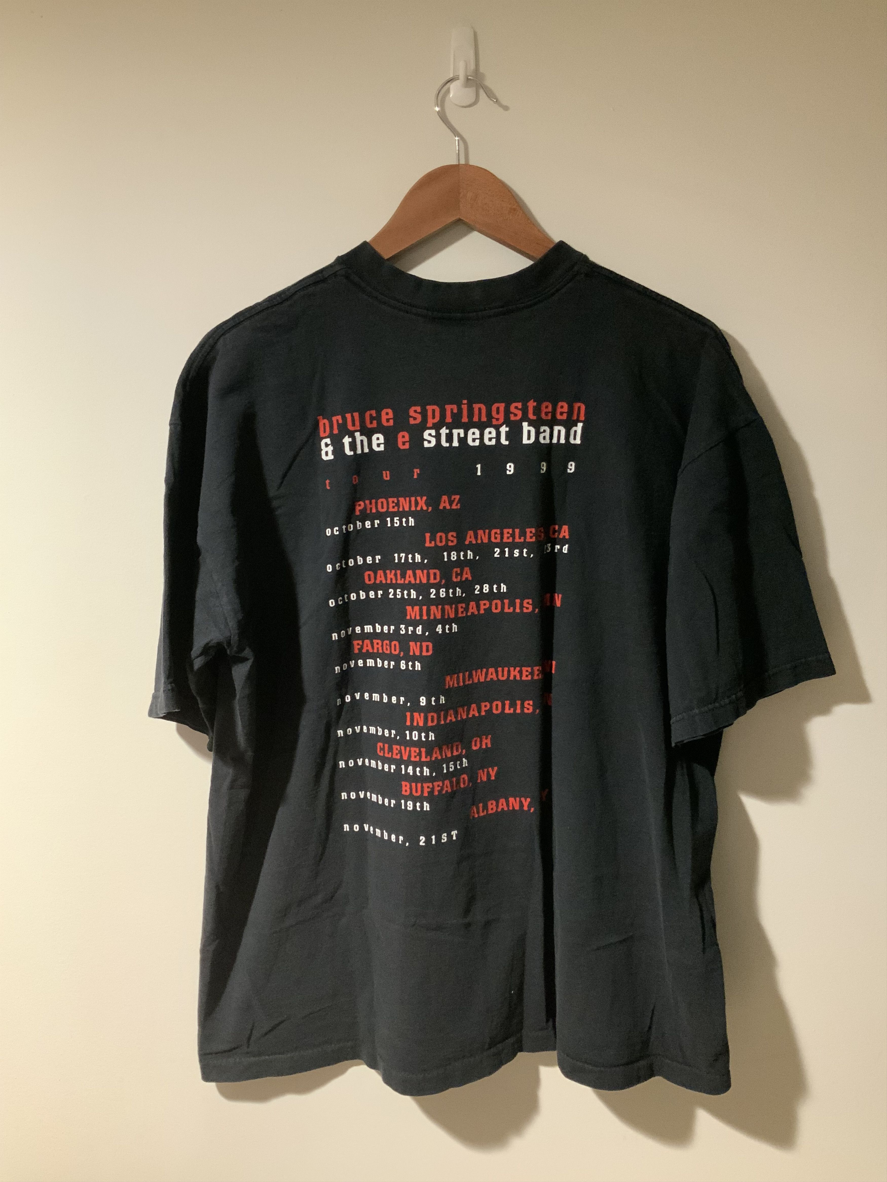 Band Tees × Vintage Vintage 1999 Bruce Springsteen and The E Street T-shirt Size US XL / EU 56 / 4 - 5 Thumbnail