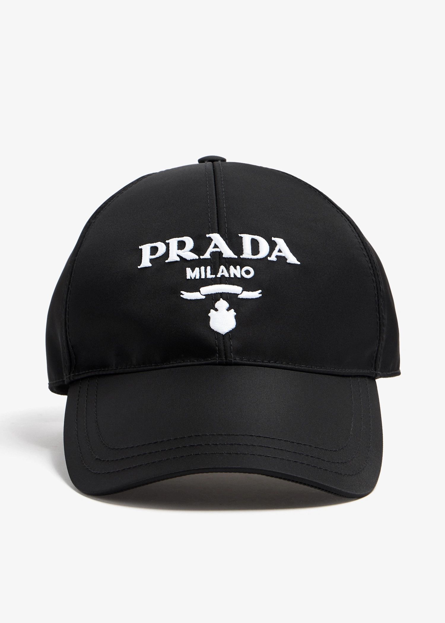 Prada o1B3y1r0426 Size: M / Re-Nylon Baseball Hat / Cap in Nero Size ONE SIZE - 1 Thumbnail