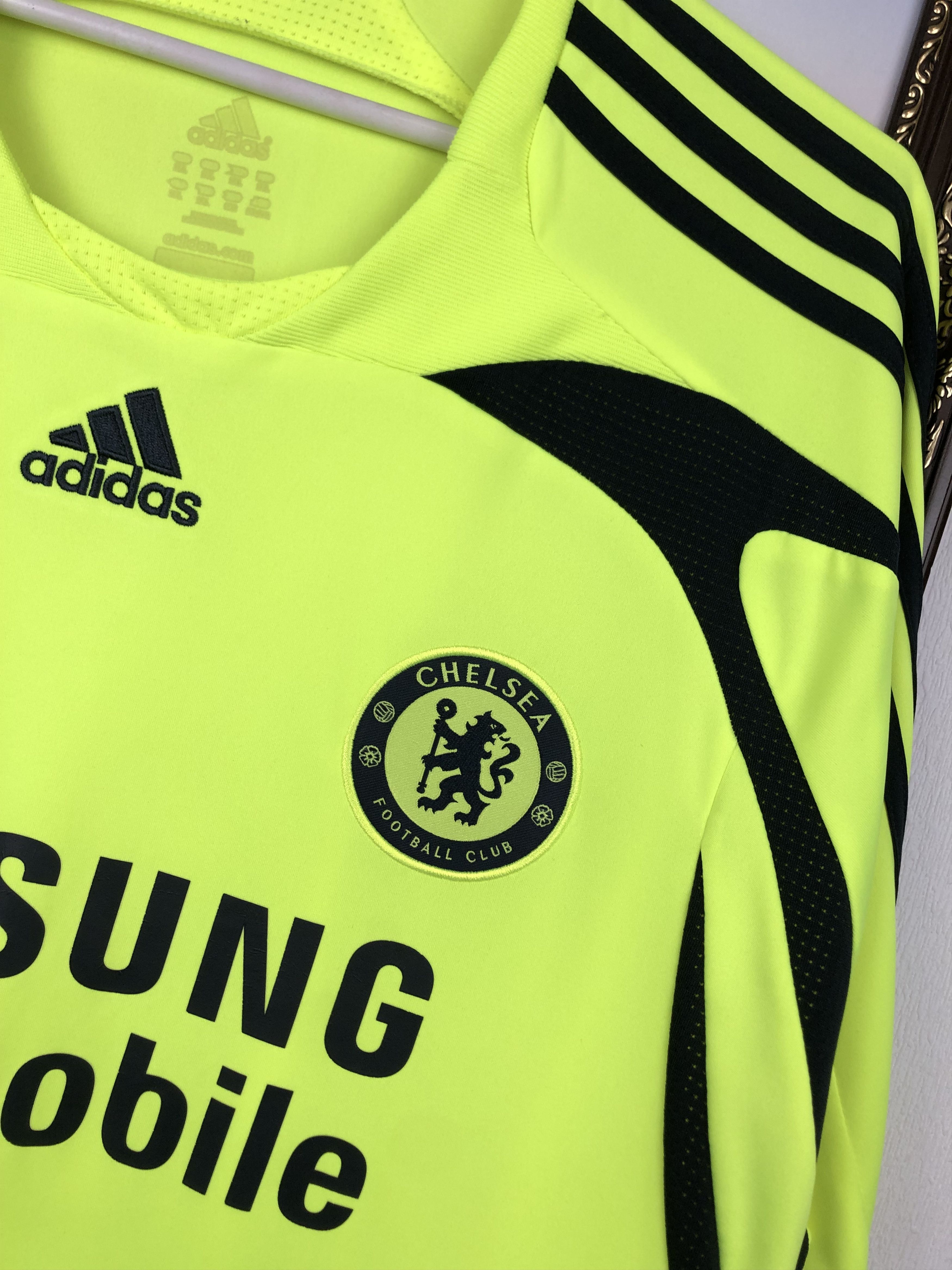 Adidas Chelsea Away football shirt 2007 Soccer Adidas Jersey Trikot Size US XXL / EU 58 / 5 - 4 Thumbnail