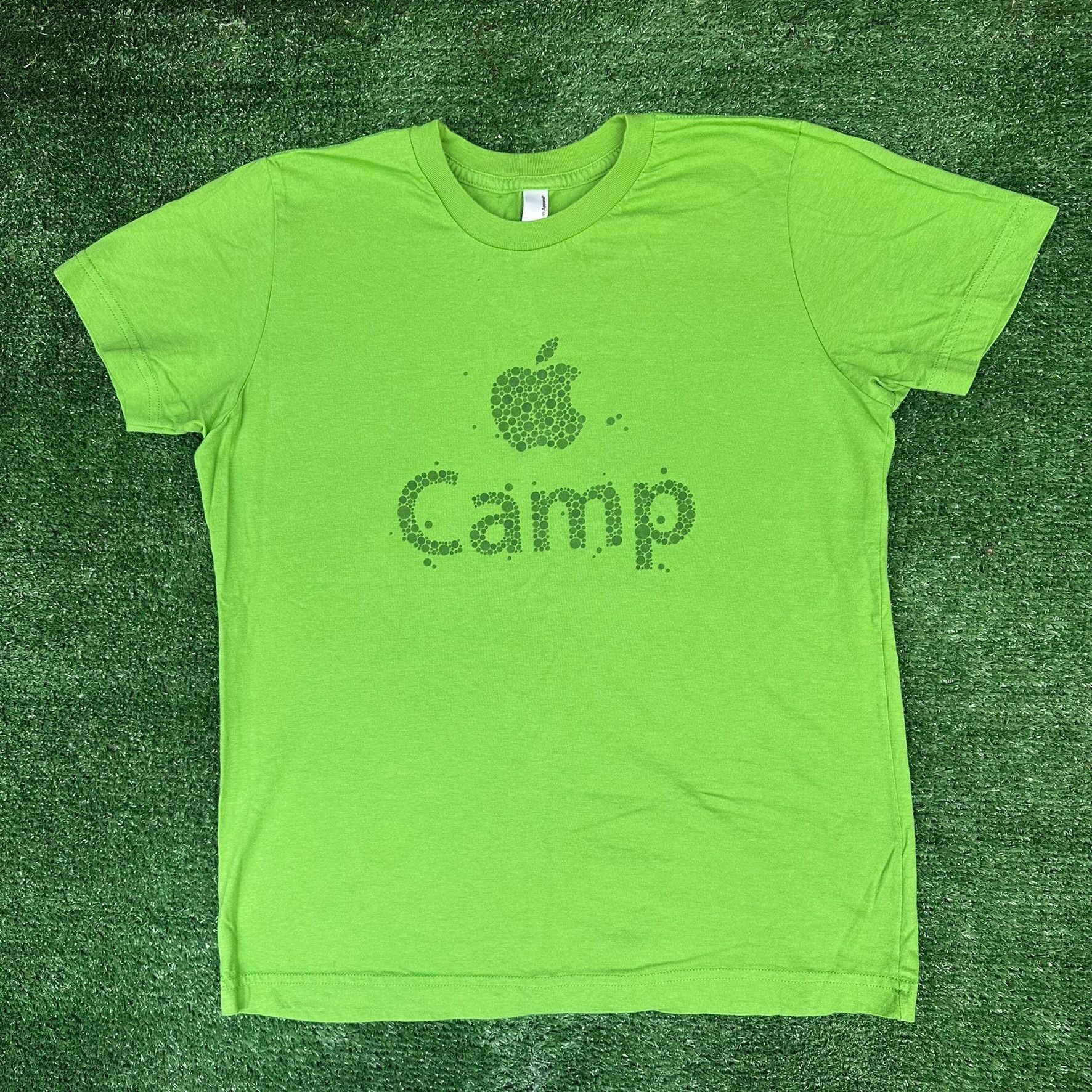 Apple Vintage Y2K Apple Camp Adventures T-Shirt Lime Green Educati Size US XS / EU 42 / 0 - 1 Thumbnail