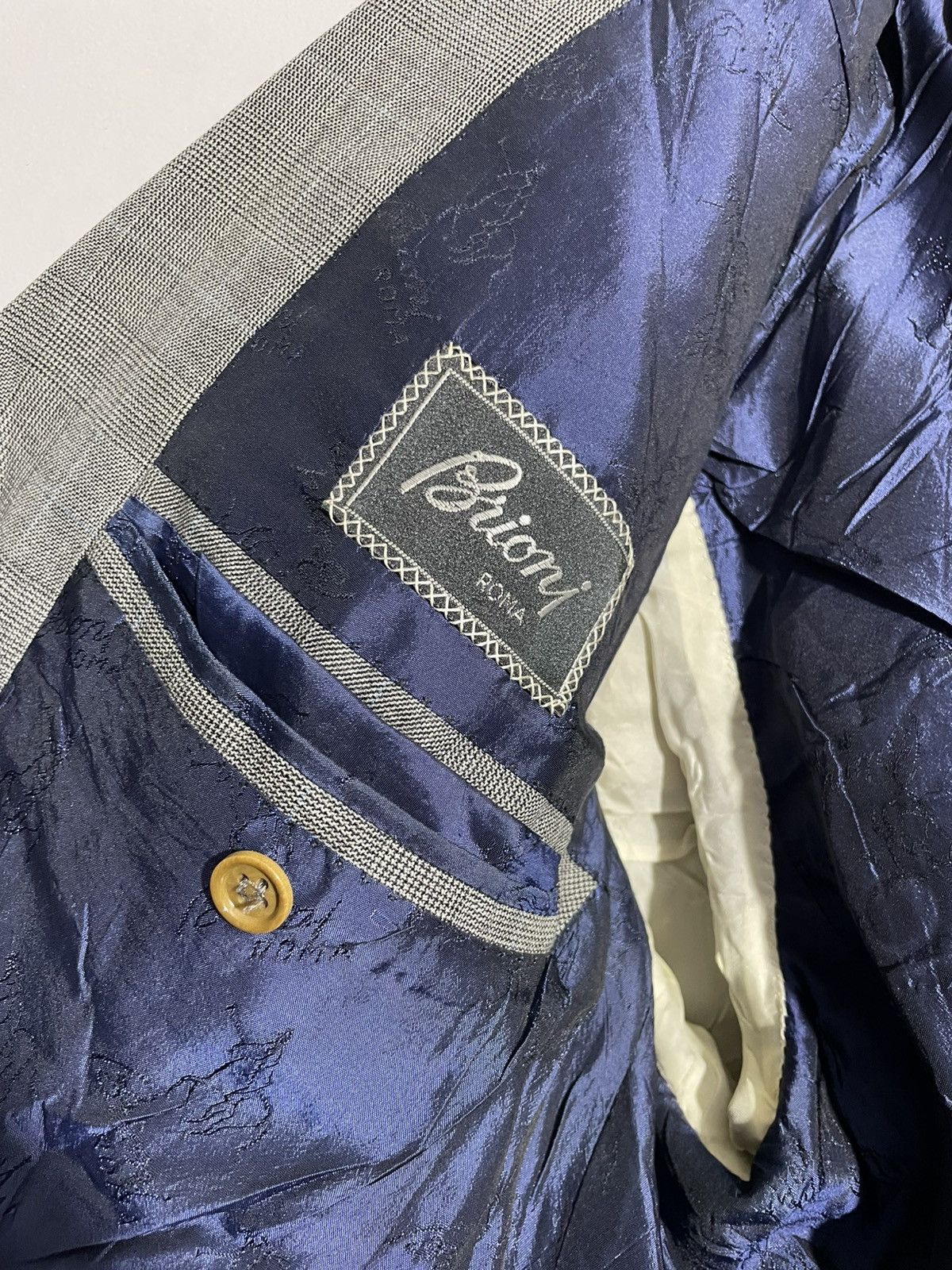 Vintage Brioni Wool Gray Blazer size 54