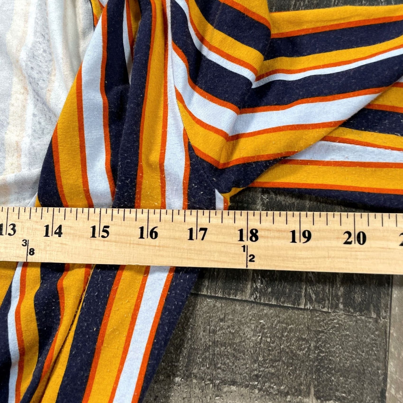 Forever 21 FOREVER 21 Top Womens Large Yellow Striped Half Sleeve Self Tie Wrap Blouse V-Neck Casual Shirt Size L / US 10 / IT 46 - 7 Thumbnail