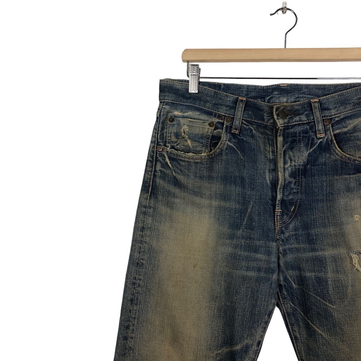 Japanese Brand 🔥VINTAGE SELVEDGES DENIM JEANS DOMINGO LTD CO JAPAN MADE Size US 34 / EU 50 - 7 Thumbnail