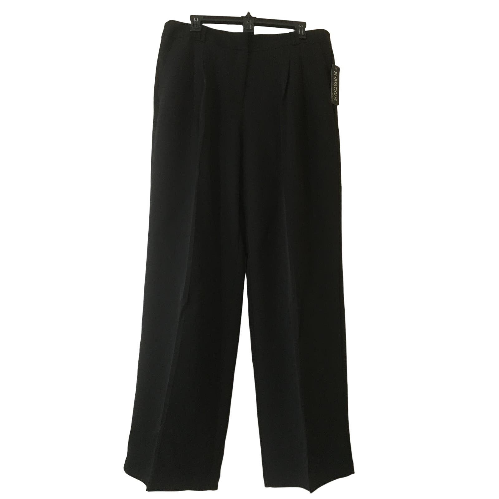 Other NWT Flirtations Size 15 Young Contemporary Black Slacks Size 36" / US 14 / IT 50 - 1 Thumbnail