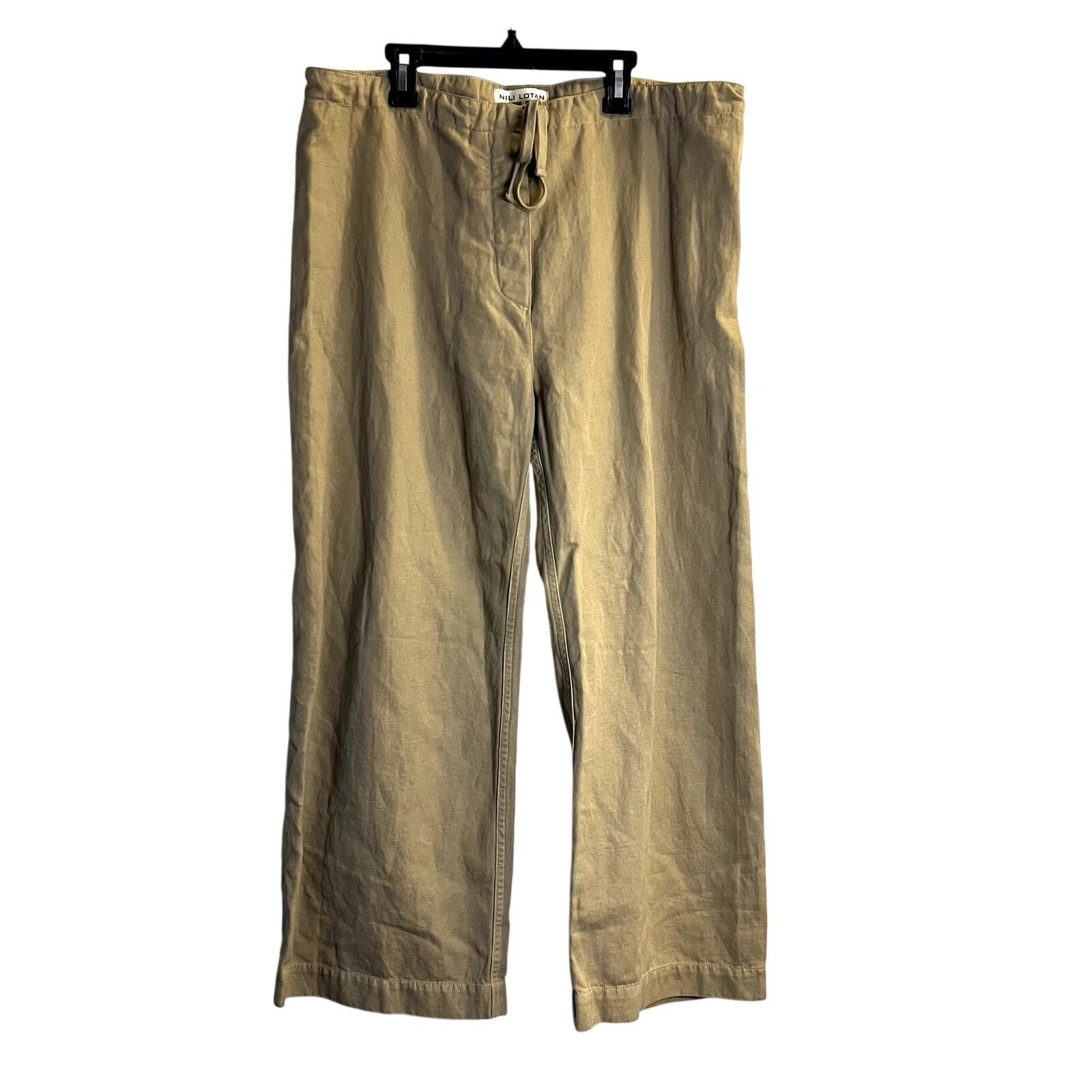 Nili Lotan nili lotan Elastic waistband drawstring linen pants M Size 29" - 1 Thumbnail
