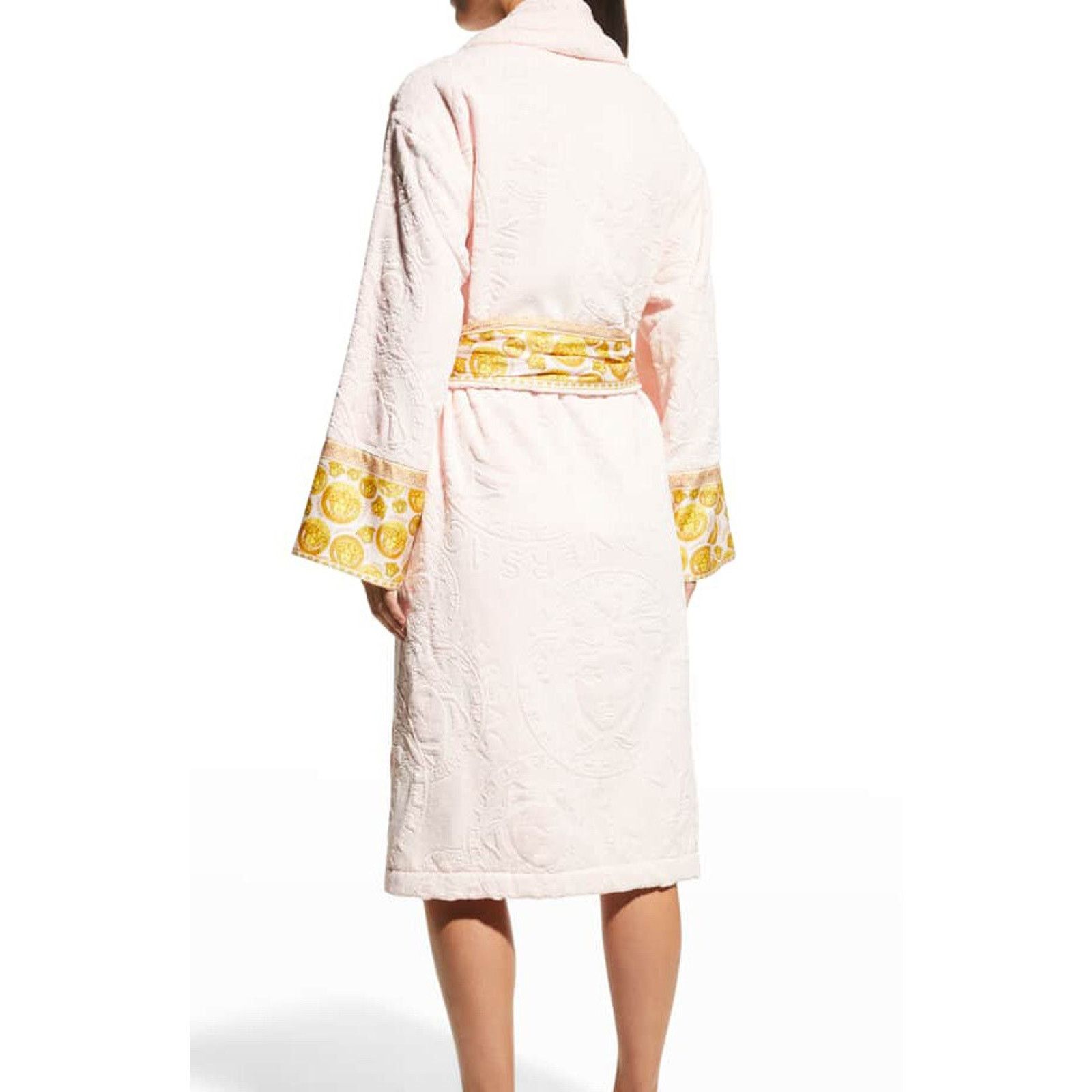 Versace Versace Medusa Cotton Terry Bath Robe Rose Medium ZACJ00008 Size ONE SIZE - 4 Thumbnail