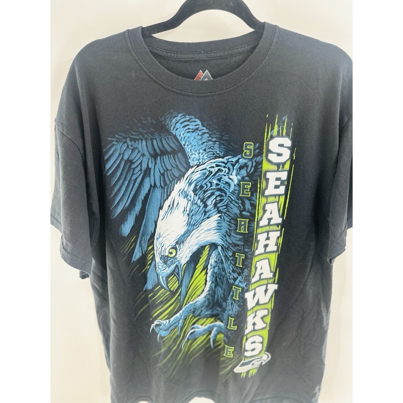 Majestic Seattle Seahawks Graphic Cartoon T-Shirt XL Vintage Majestic Size US XL / EU 56 / 4 - 1 Thumbnail