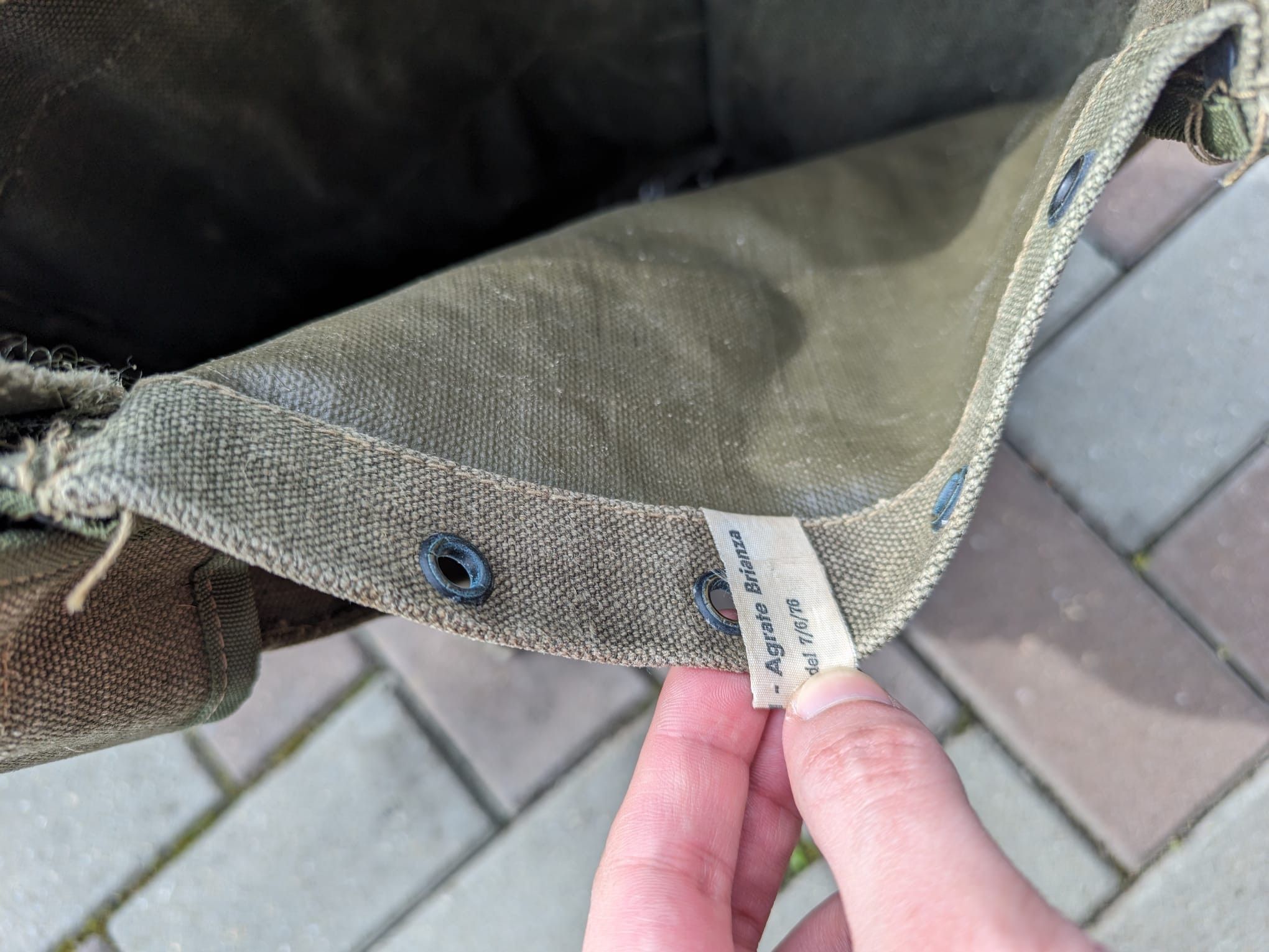 Vintage trashed destroyed vintage military backpack italy rare Size ONE SIZE - 10 Thumbnail