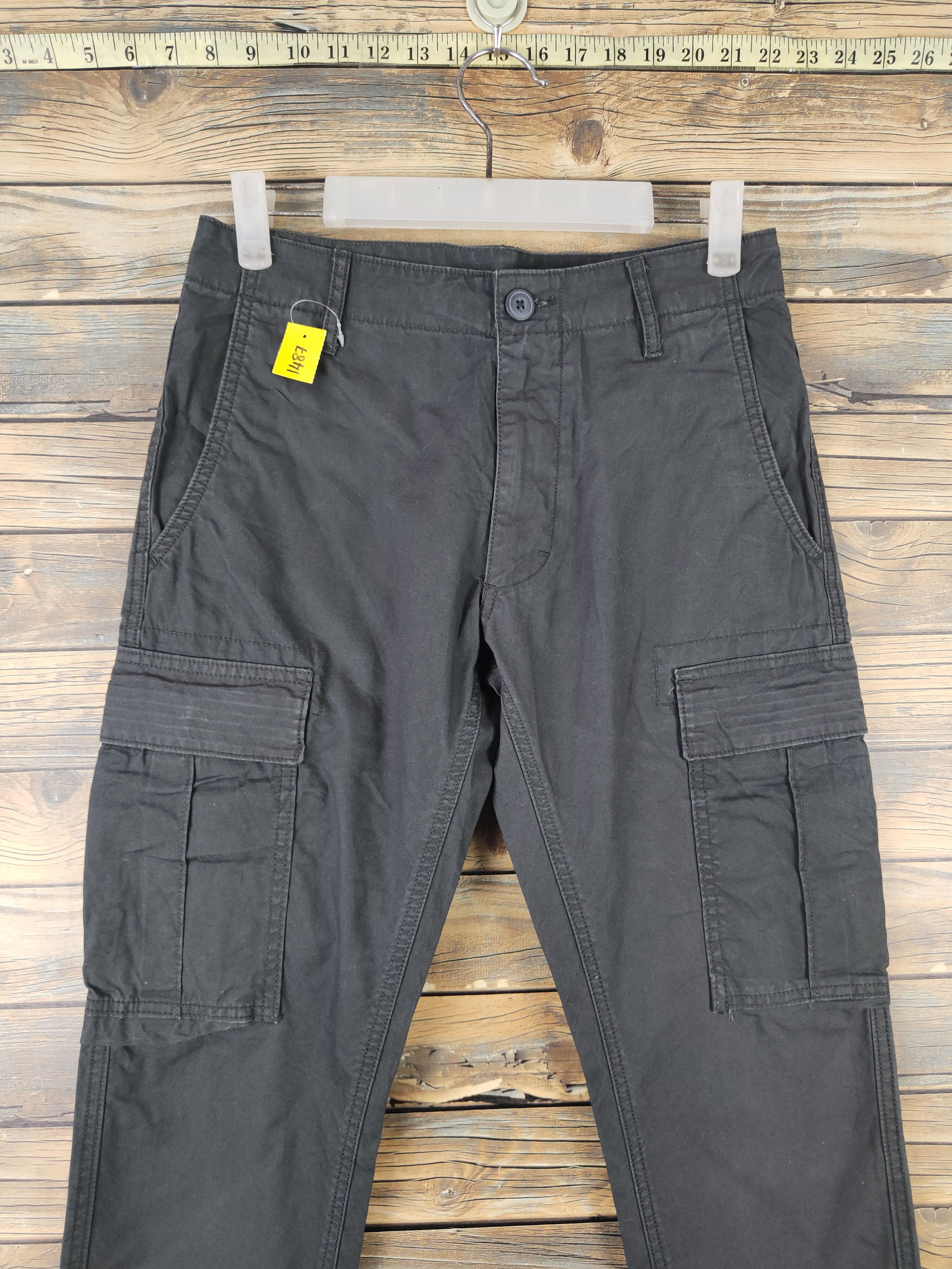 Japanese Brand DL Old Navy Gray Multipocket Tactical Cargo Pants #1487 Size US 27 - 2 Thumbnail