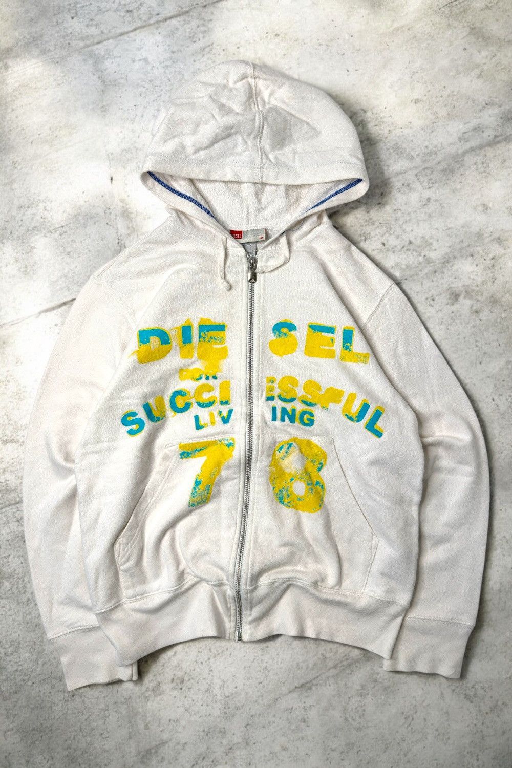Japanese Brand Y2k Iron Fist skeleton graphics zip up sweatshirt