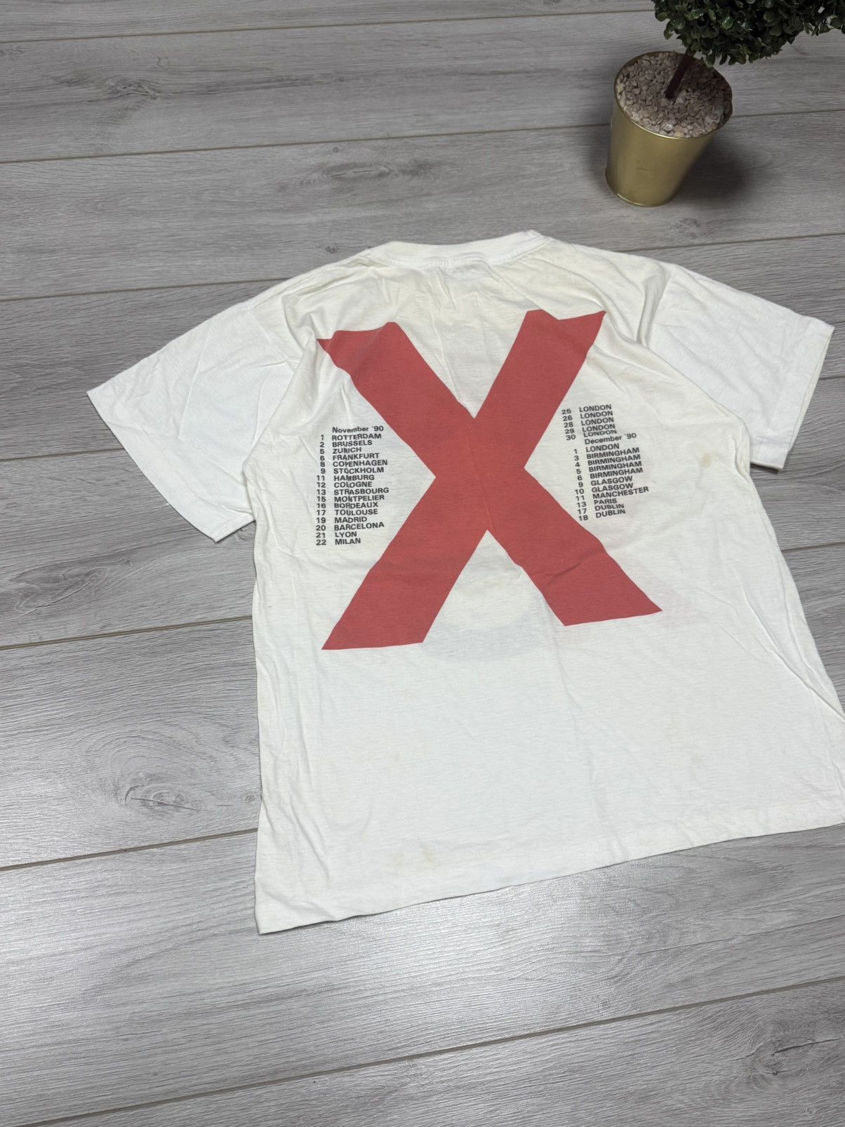 Brockum INXS 1990 vintage tee shirt rock tour Size US L / EU 52-54 / 3 - 12 Thumbnail
