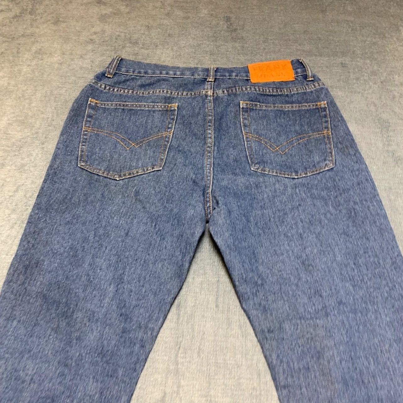 Vintage Frank Jeans 2019 Mens 34 Blue Denim Cotton Everyday Wear Classic Straight Leg Jeans Size US 34 / EU 50 - 4 Thumbnail