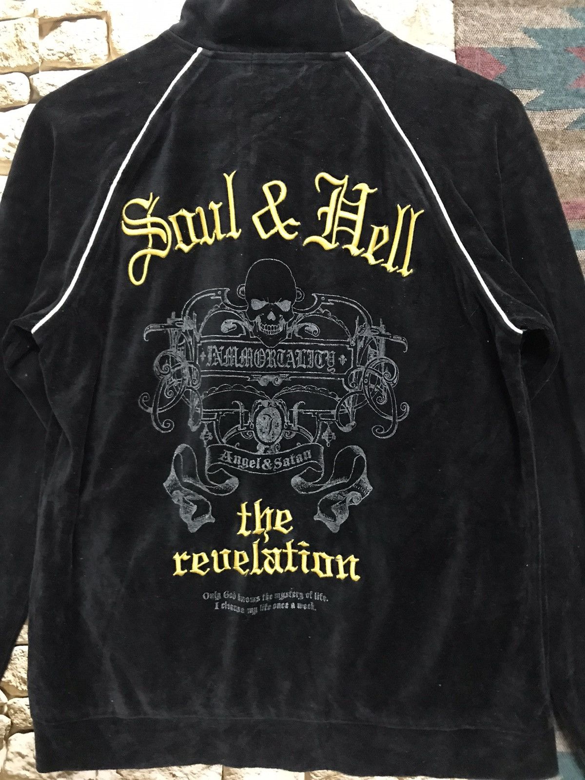 Japanese Brand Dialetti Soul &Hell Velvet Jacket Size US L / EU 52-54 / 3 - 4 Thumbnail