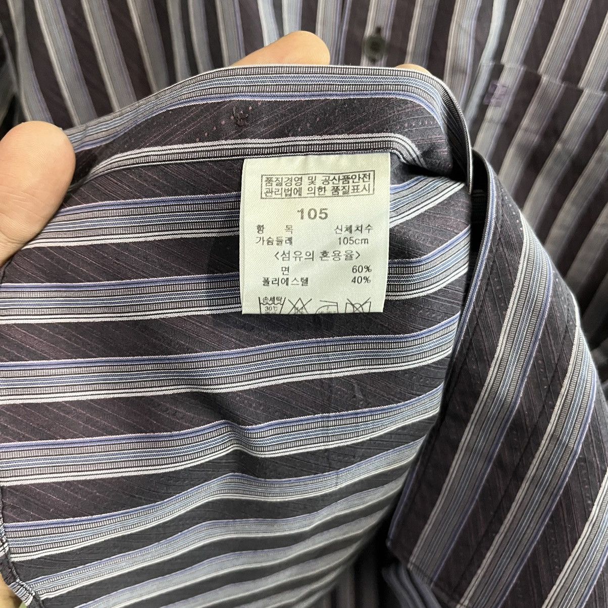 Givenchy Givenchy Luxury Striped Long sleeve button/style Isseymiyake Size US L / EU 52-54 / 3 - 6 Thumbnail
