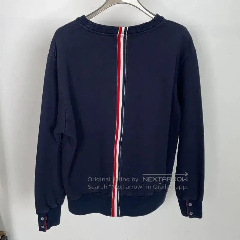 Thom Browne Thom Browne Spring Autumn Navy Cotton Logo Sweatshirt . Size XS / US 0-2 / IT 36-38 - 2 Thumbnail