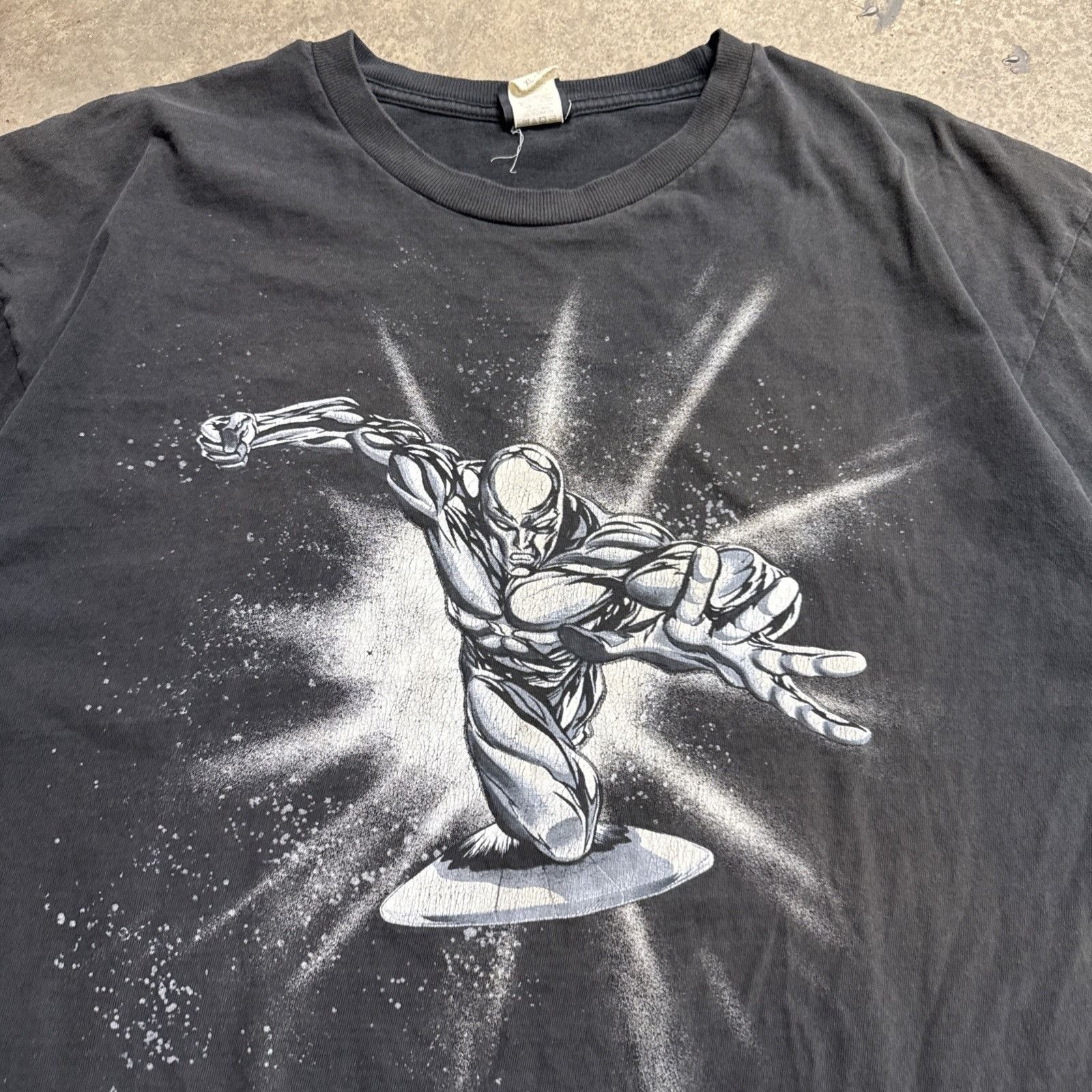 Marvel Comics Vintage SILVER SURFER Shirt Mens XL Black 90s X Men Marvel Size US XL / EU 56 / 4 - 2 Thumbnail