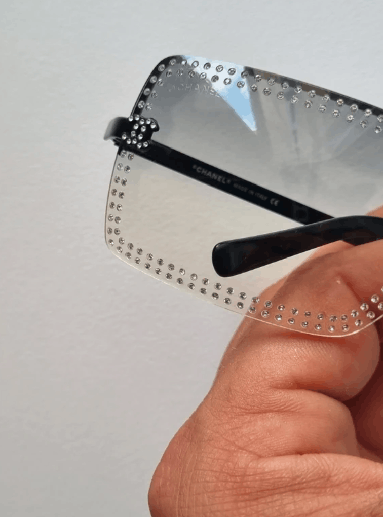 Chanel CHANEL Sunglasses 4105 Rimless Rhinestone 4017 Size ONE SIZE - 1 Thumbnail