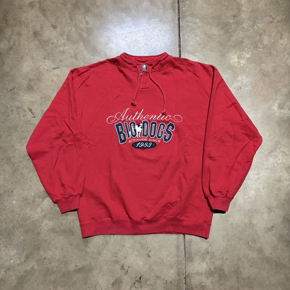 Big Dogs Vintage 90s Big Dogs Santa Barbara Sweatshirt Mock Neck Size US L / EU 52-54 / 3 - 1 Thumbnail