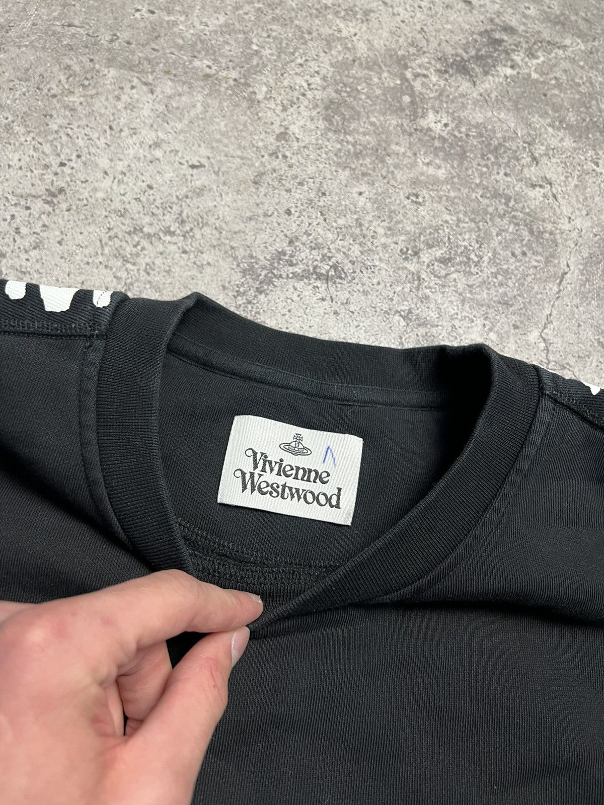 Vivienne Westwood Men's Black Vivienne Westwood Taped Sweatshirt Size US M / EU 48-50 / 2 - 6 Thumbnail