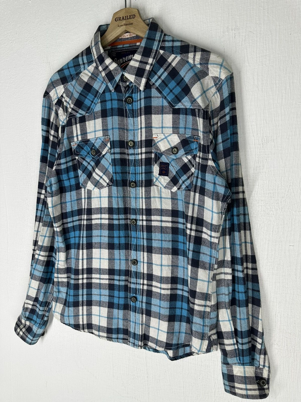 Flannel Supreme Flannel Long Sleeve Button Shirt Size US M / EU 48-50 / 2 - 2 Thumbnail