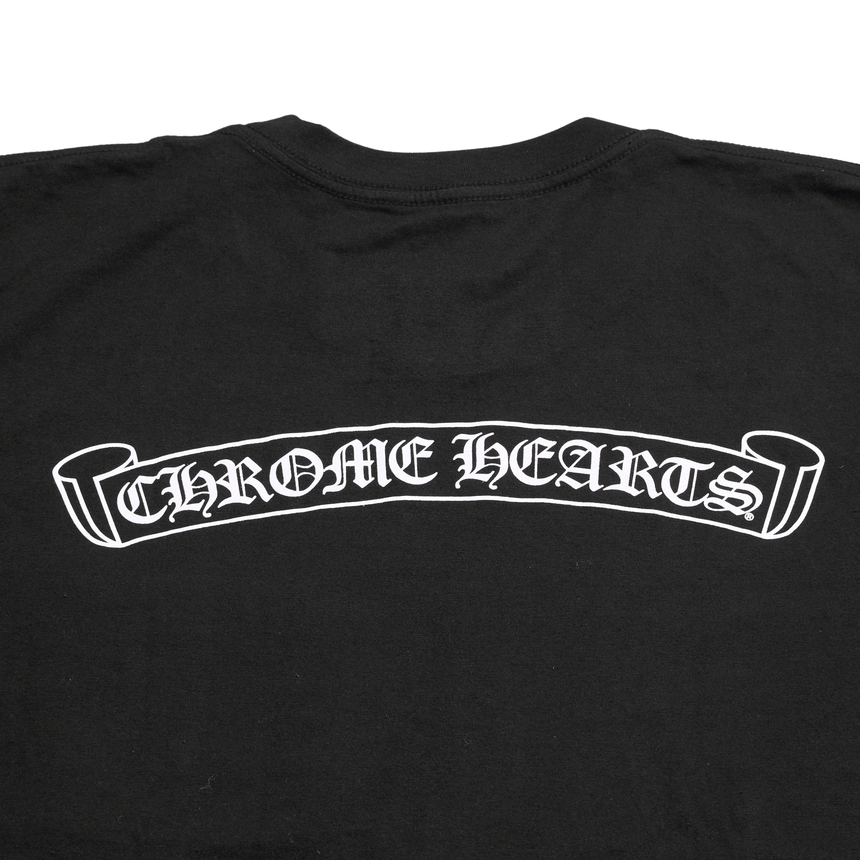 Chrome Hearts CHROME HEARTS Scroll Logo T Shirt Size US L / EU 52-54 / 3 - 4 Thumbnail