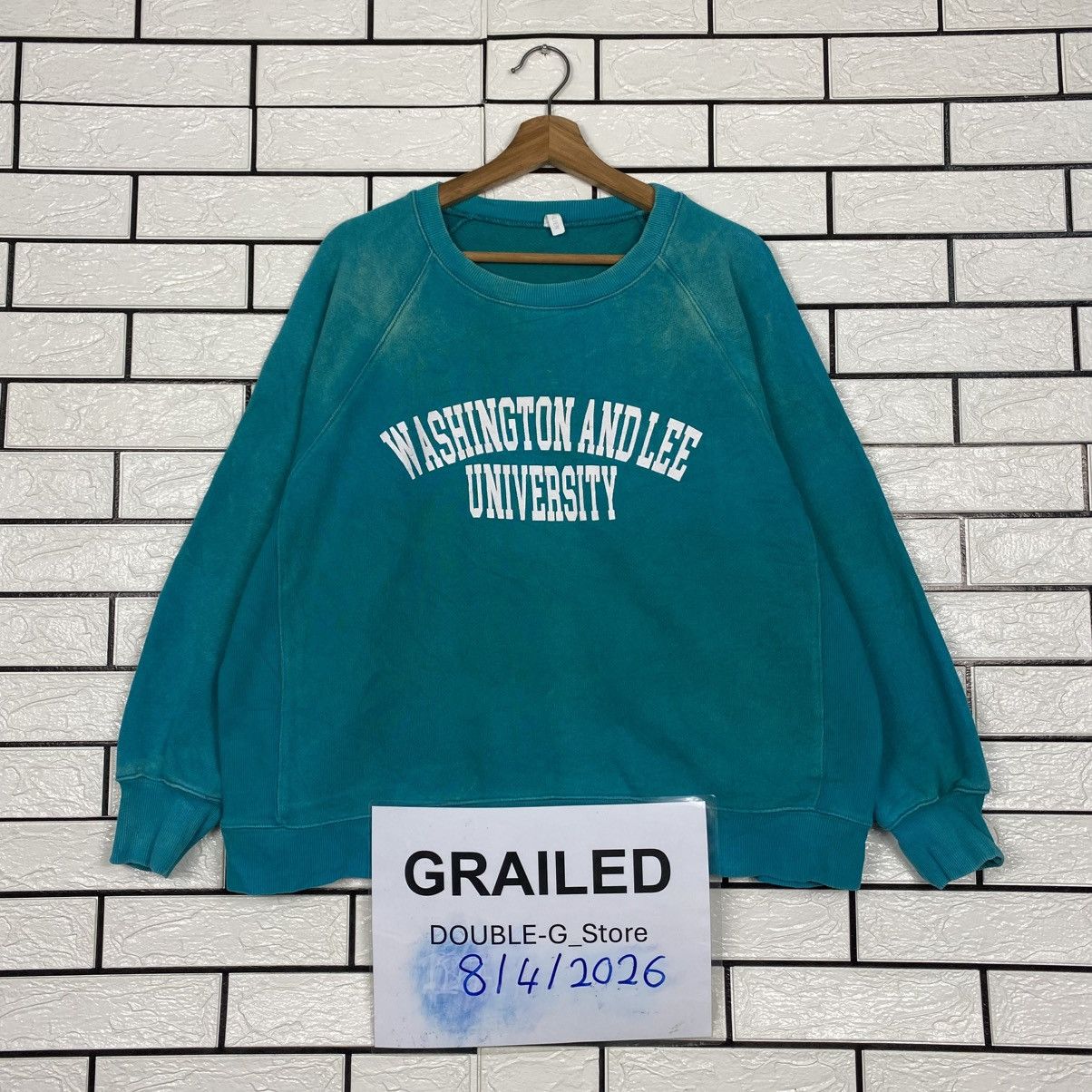 Japanese Brand 📌Vintage Sweatshirt Washington and Lee University Big Logo Size US M / EU 48-50 / 2 - 1 Thumbnail