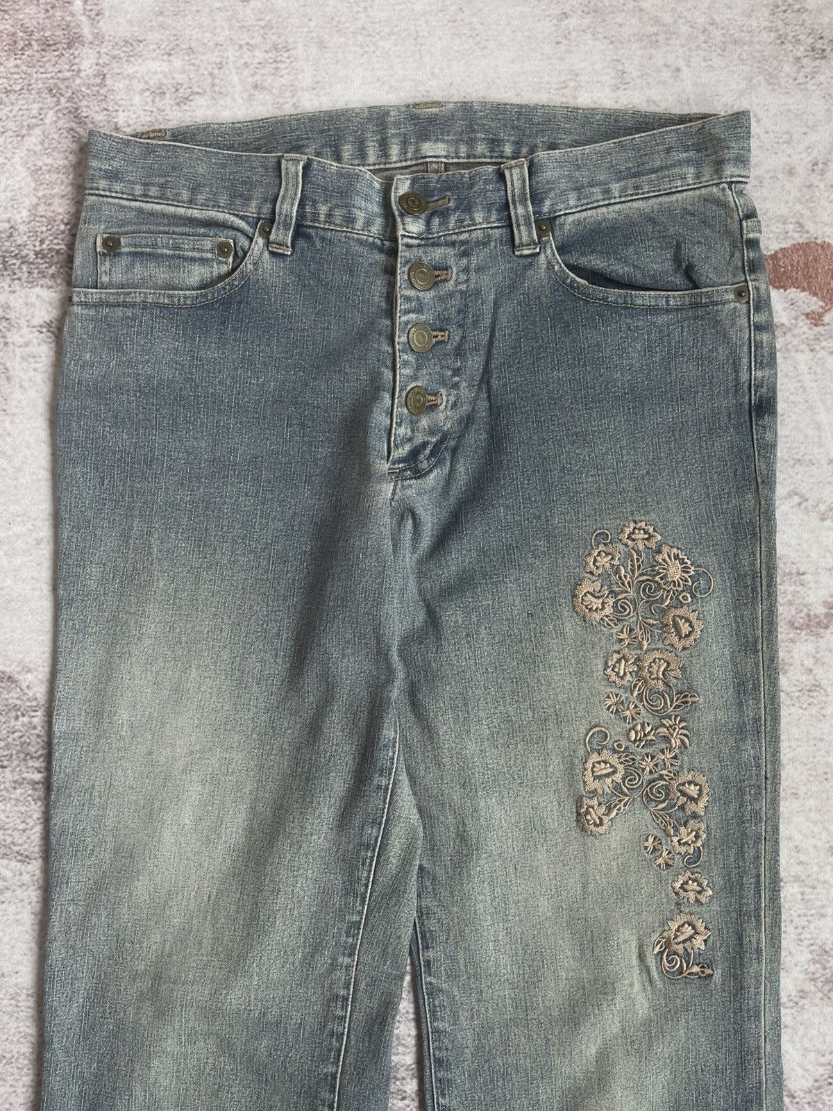 If Six Was Nine × Le Grande Bleu (L.G.B.) × Tornado Mart Vintage Tornado Mart Tribal Denim Pants Size US 31 - 3 Thumbnail
