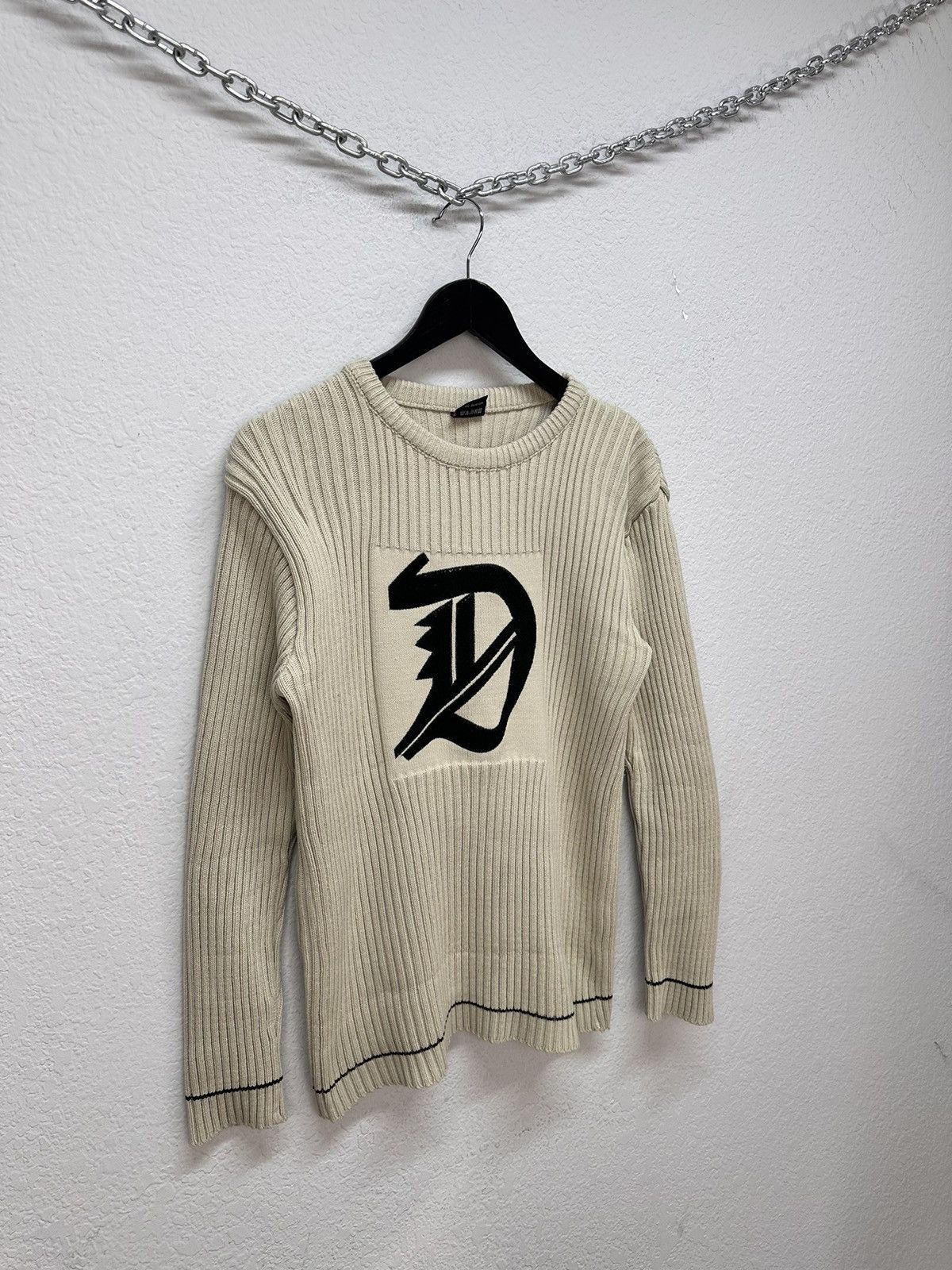 Diesel Vintage Diesel Striped Knit Sweater Distressed Avantgarde Size US M / EU 48-50 / 2 - 4 Thumbnail