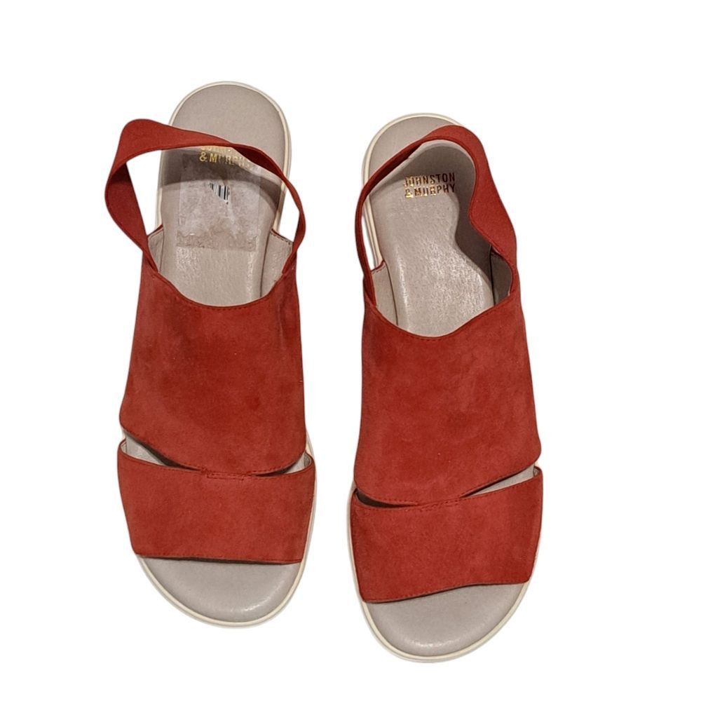 Johnston & Murphy Johnston & Murphy Cassandra Women's Suede Wedge Sandals Slin Size US 9 / IT 39 - 9 Thumbnail